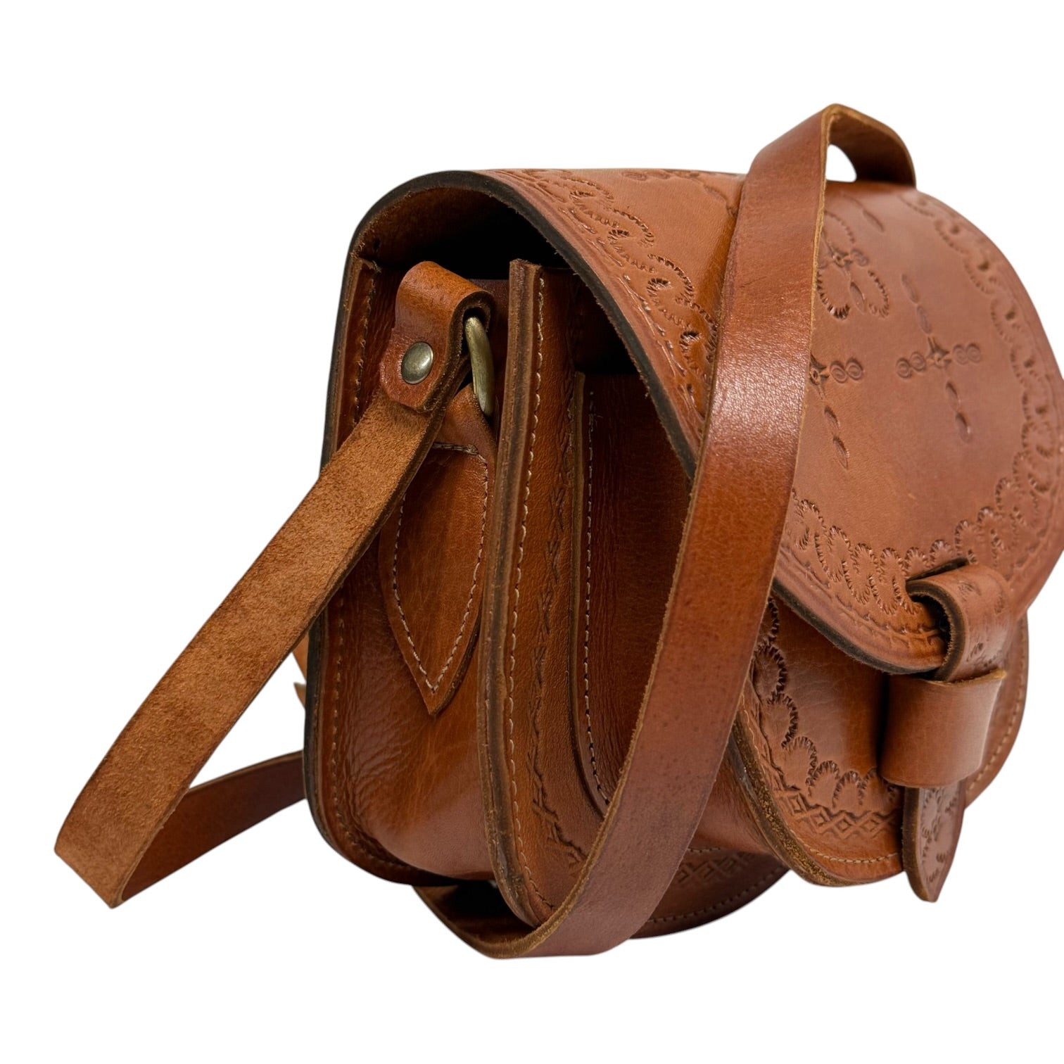 Maya Marteller Leather Saddle Bag