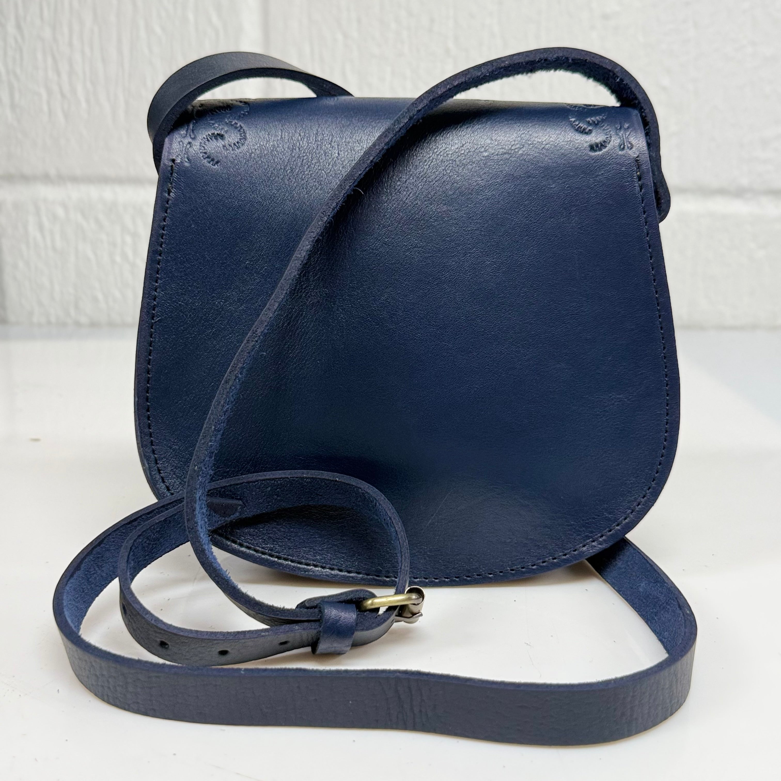 Maya Marteller Leather Saddle Bag