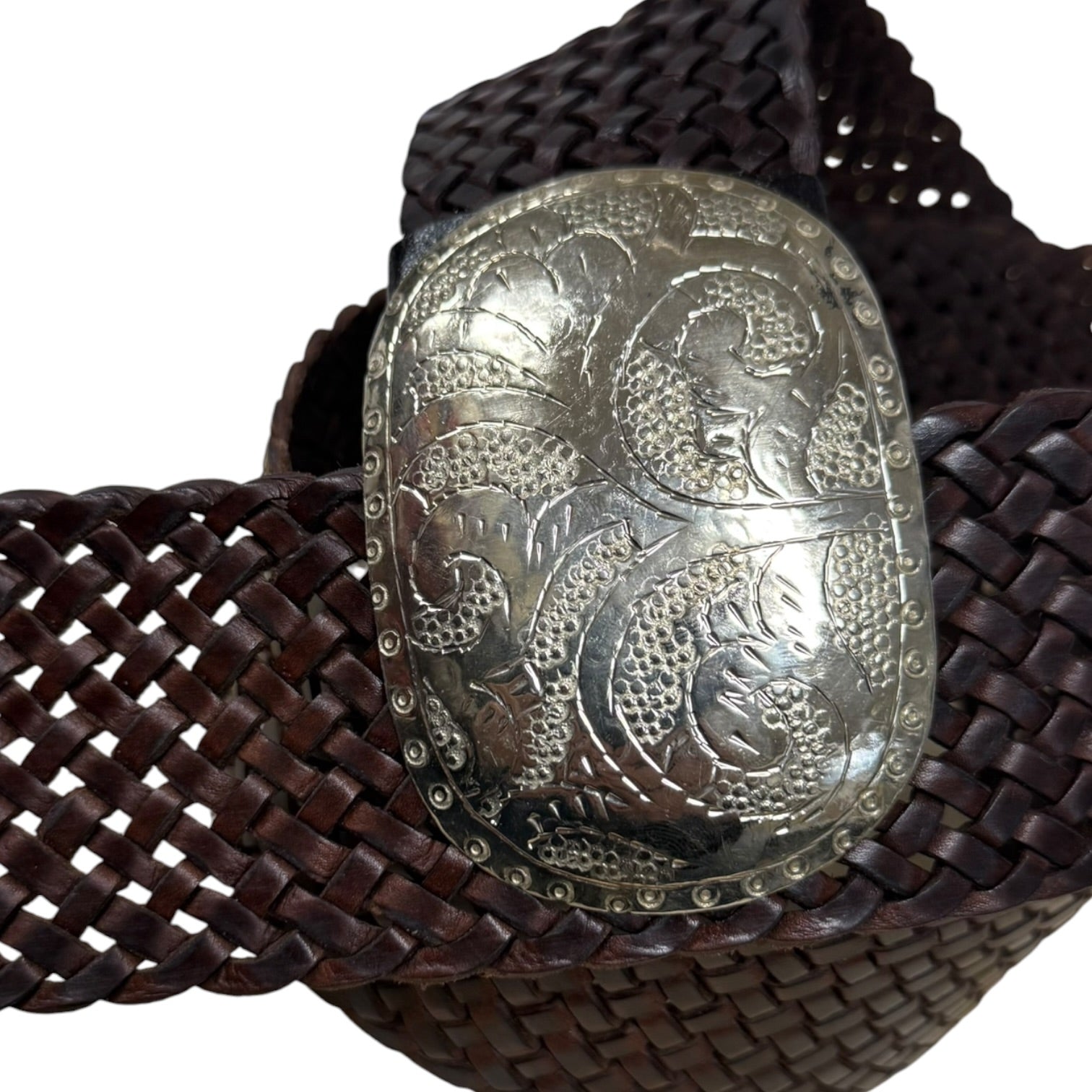 Ceinture Concho en cuir faite à la main