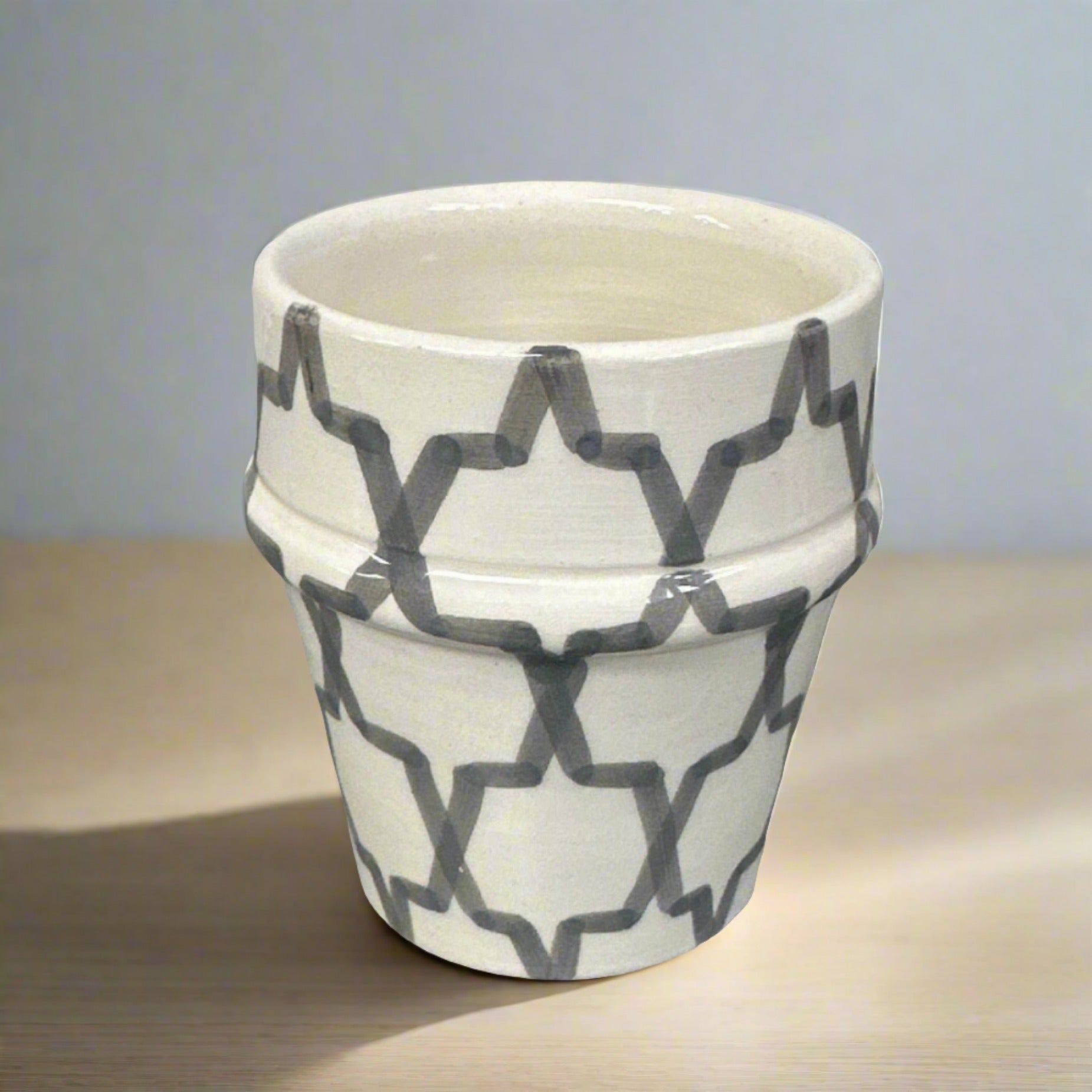 Handcrafted Beldi Ceramic Cup – 6x8cm