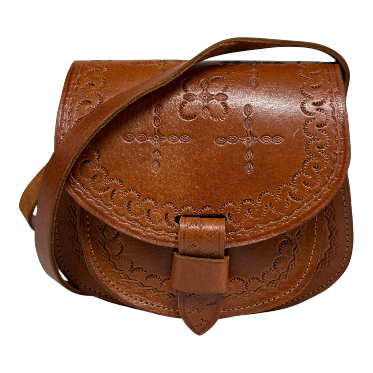 Maya Marteller Leather Saddle Bag