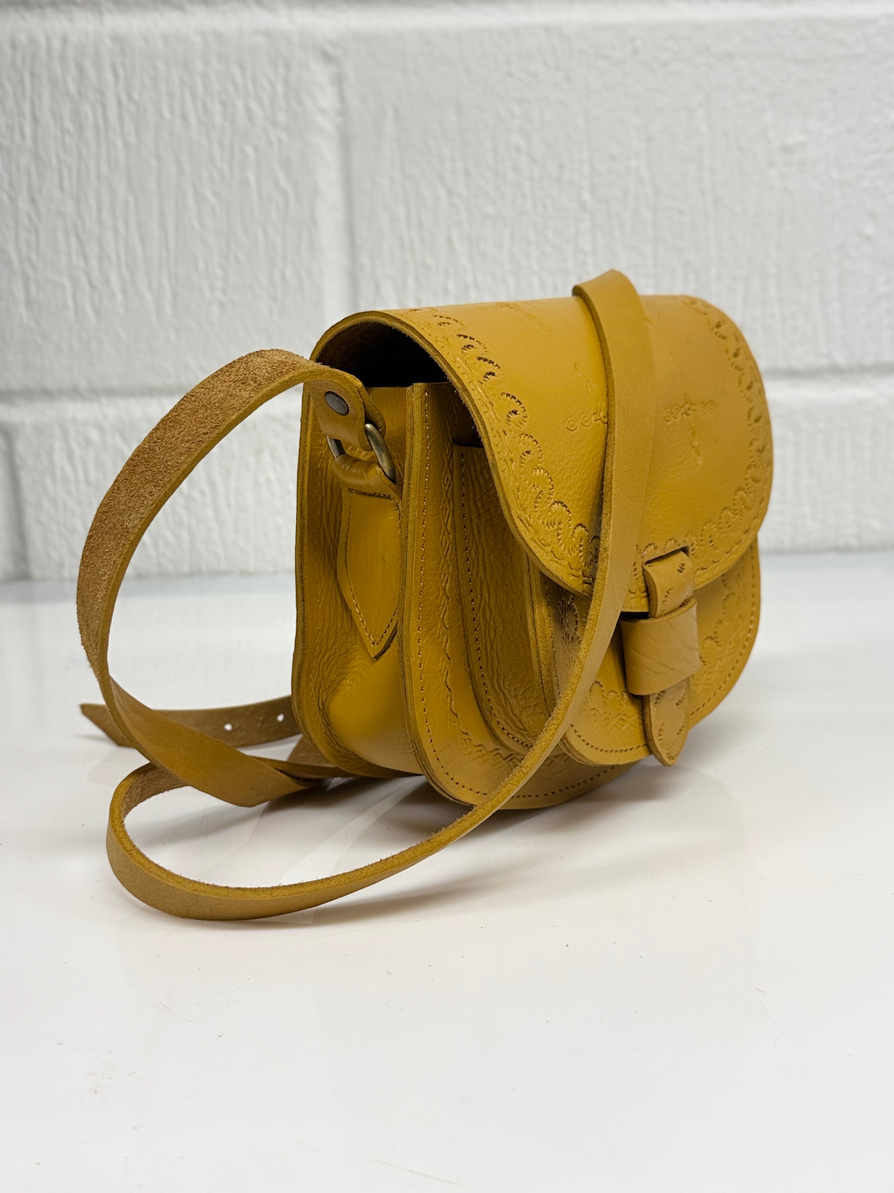 Maya Marteller Leather Saddle Bag