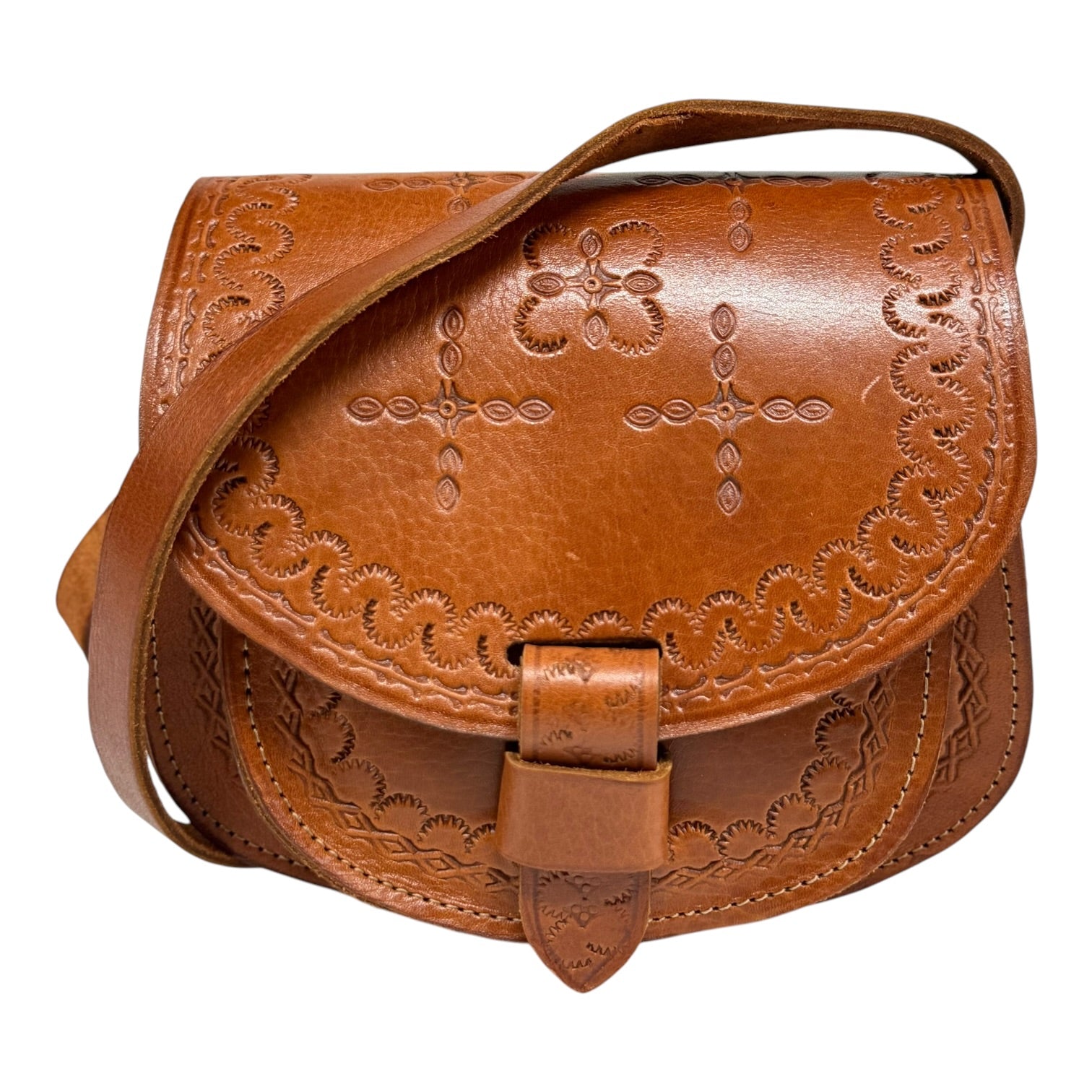 Maya Marteller Leather Saddle Bag