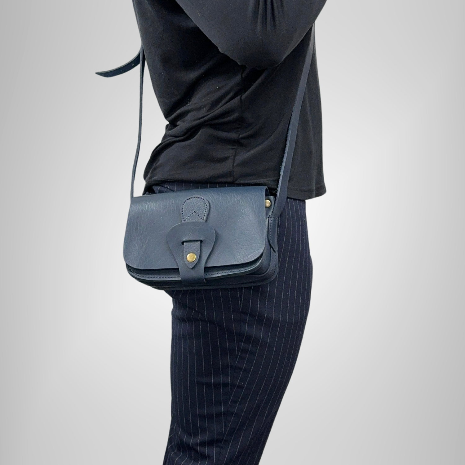 Noah Black Leather crossbody bag