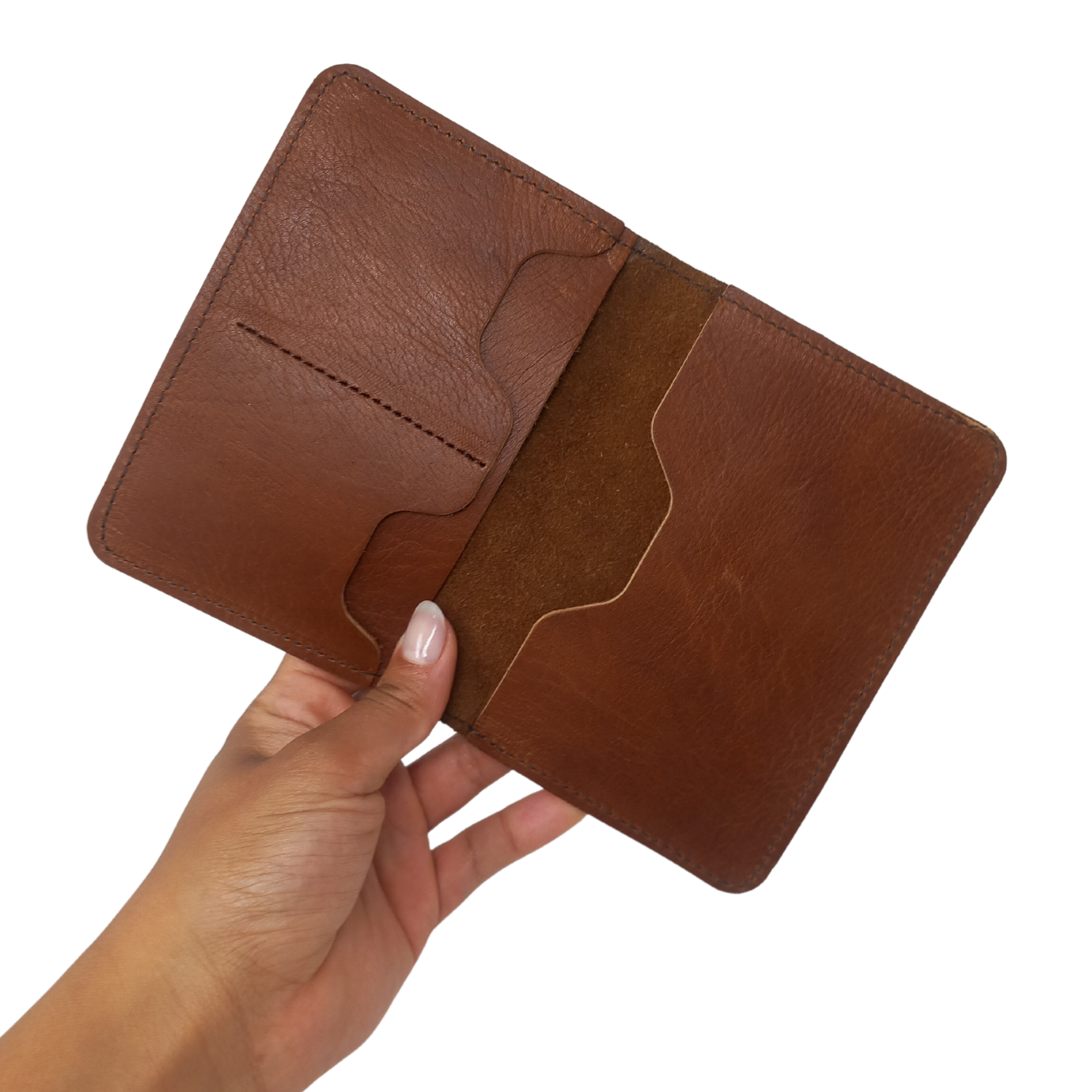 Leather Passport Holder Wallet Travel Accessories Mens Womens