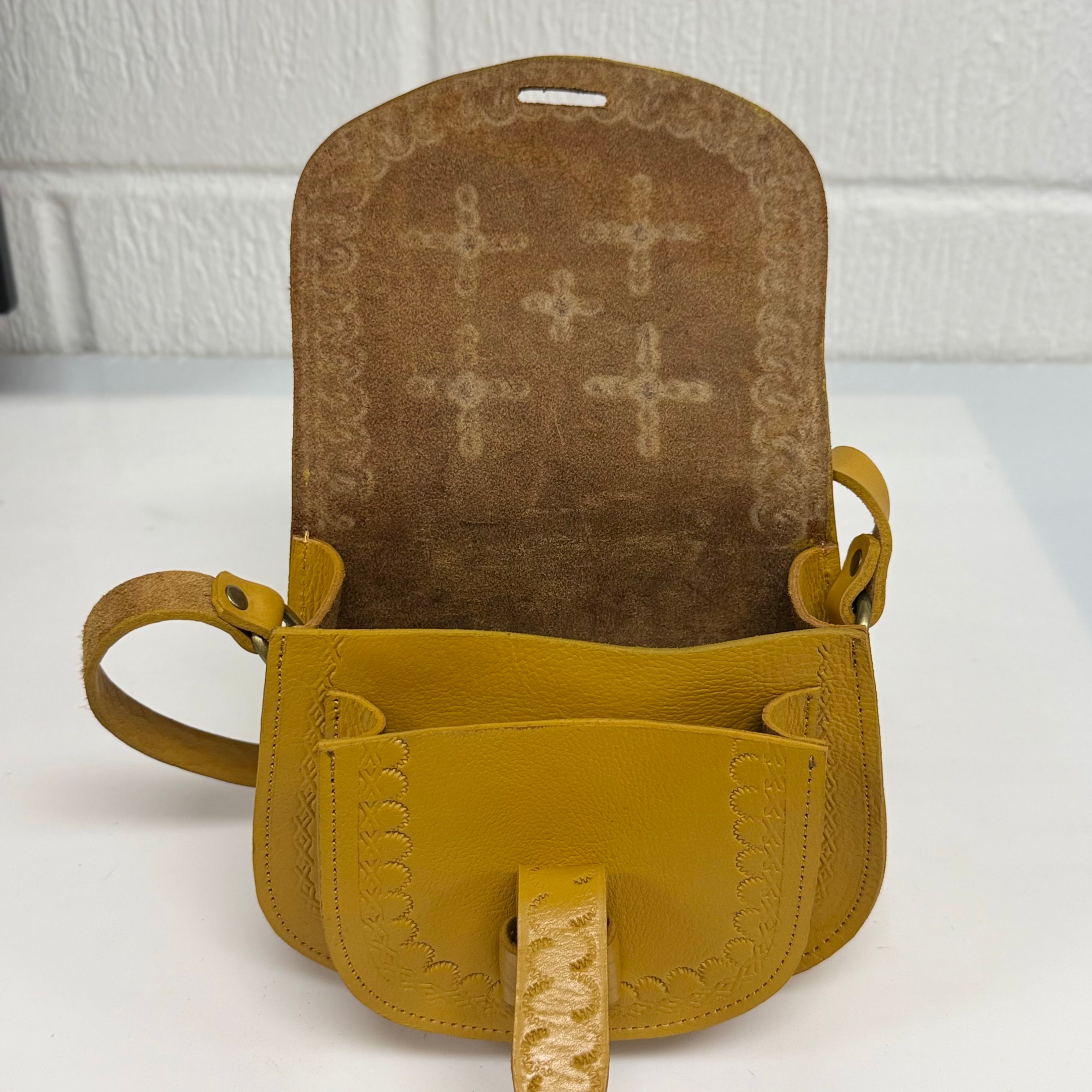 Maya Marteller Leather Saddle Bag