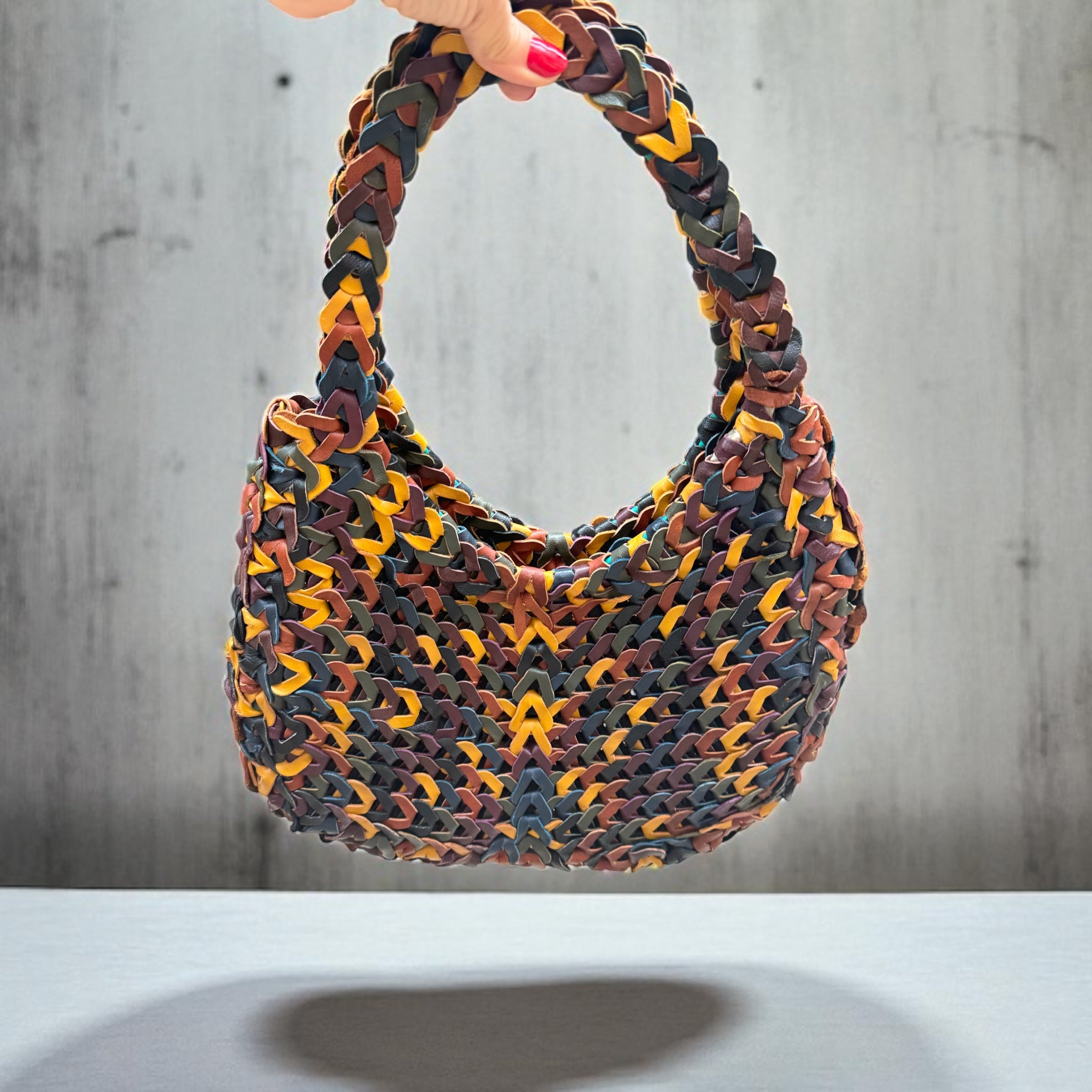 Interlink Leather Shoulder Bag