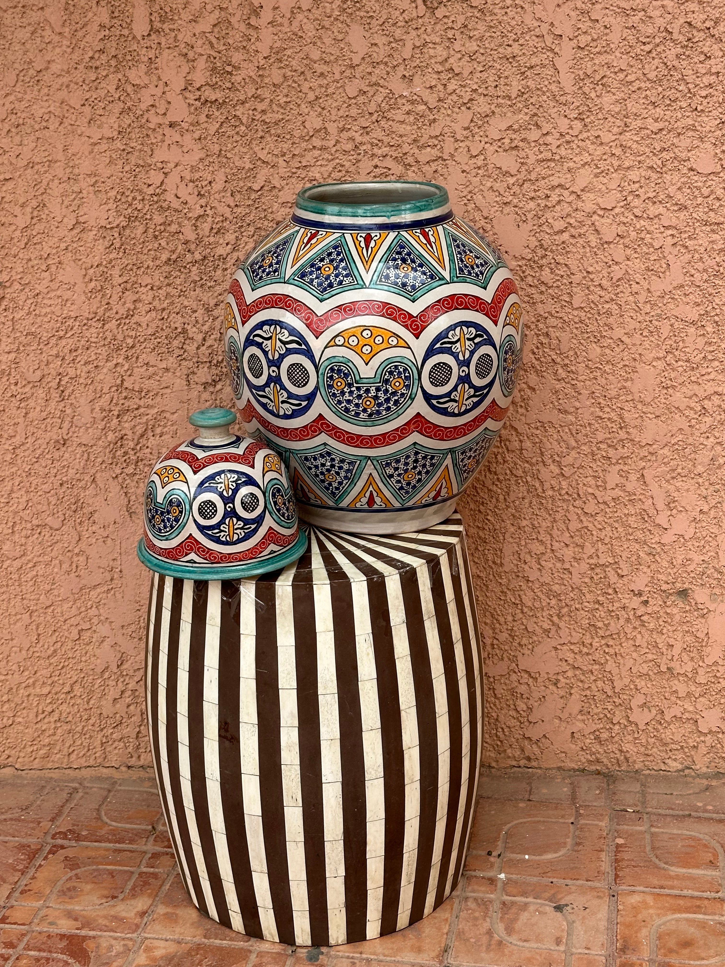 Base kora vase coloured Marrakech