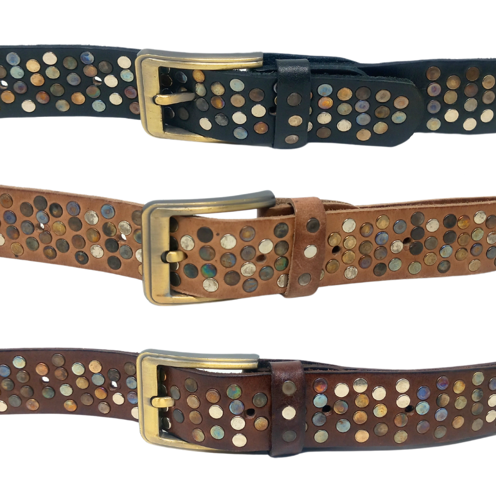 Studded Leather Belt