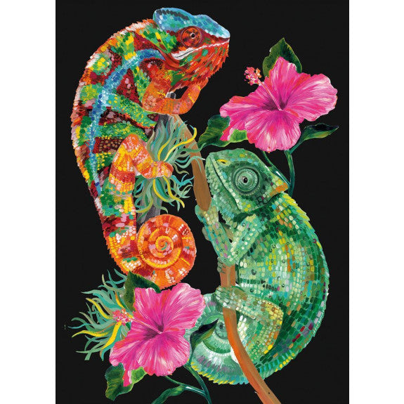 CURIOUS CAMELEON Greeting  Card