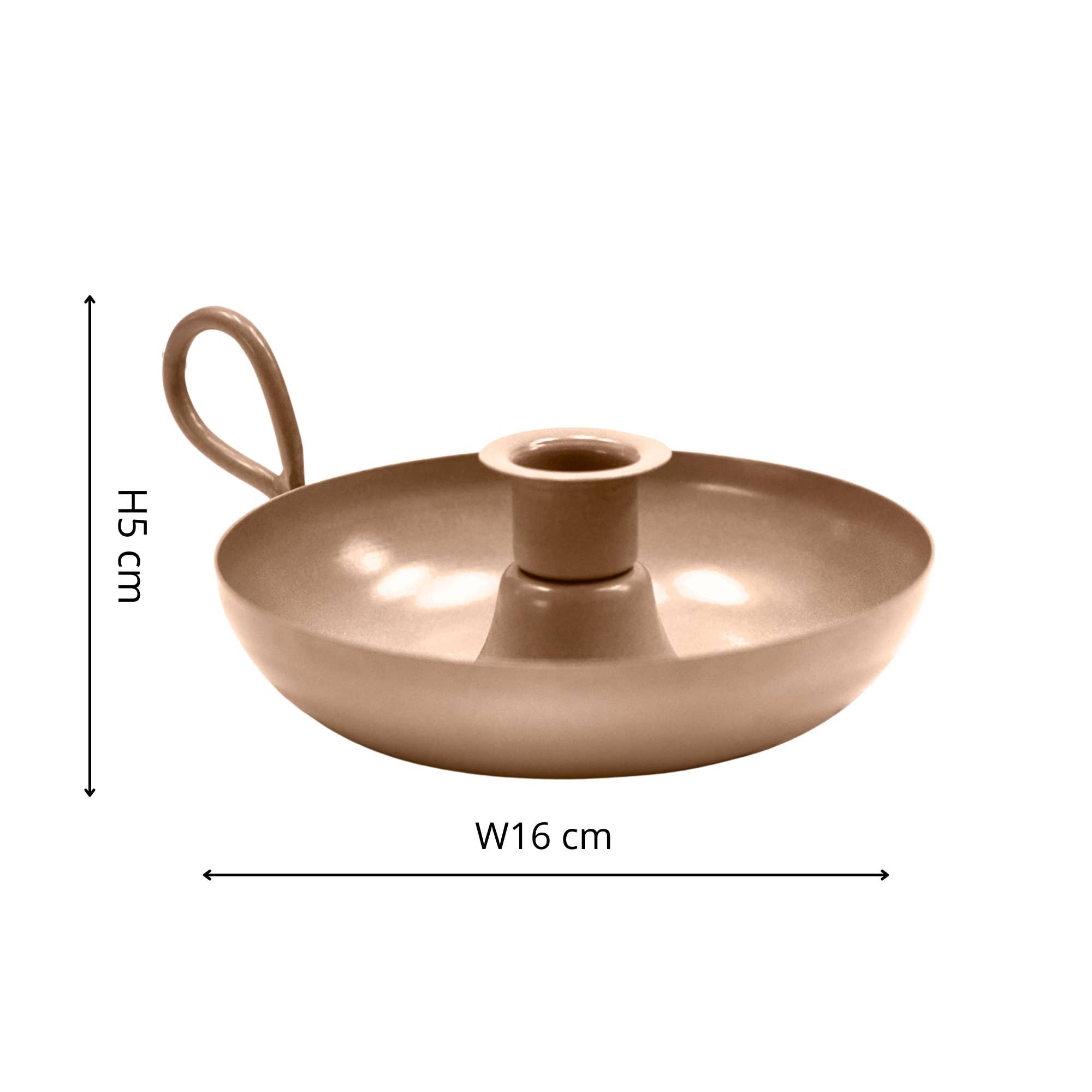 Wee Willy Winky Metal Candle Holder – Apricot or Grey