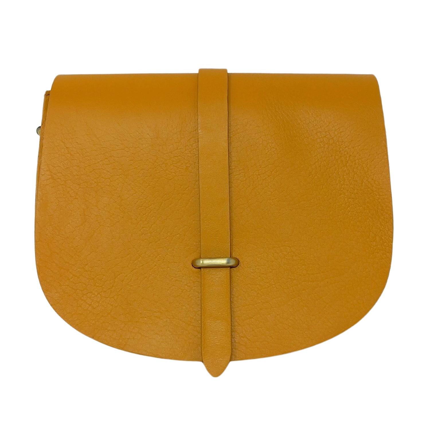 Sam Loop  Leather Saddle Bag - yellow