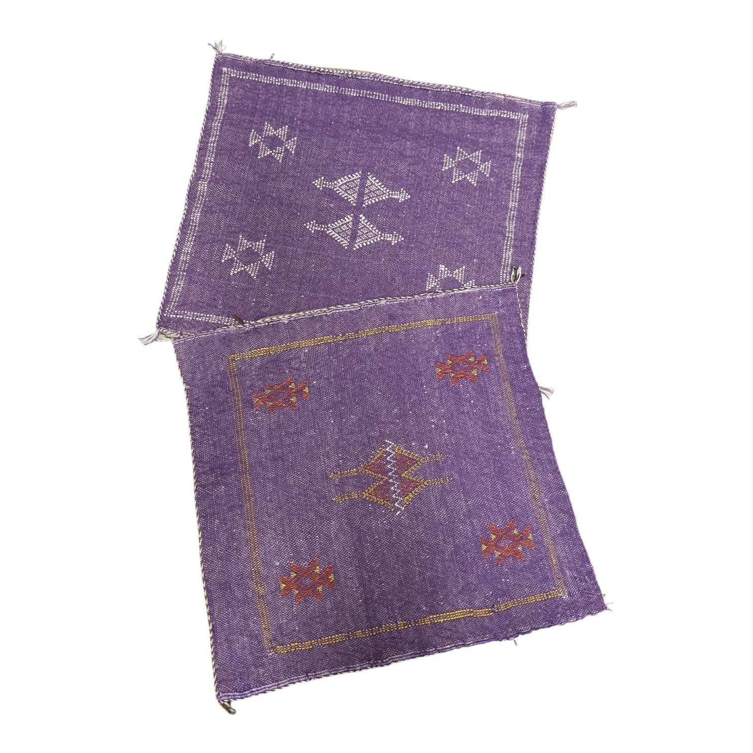 Handmade Moroccan Cactus Silk Cushion – 50x50cm