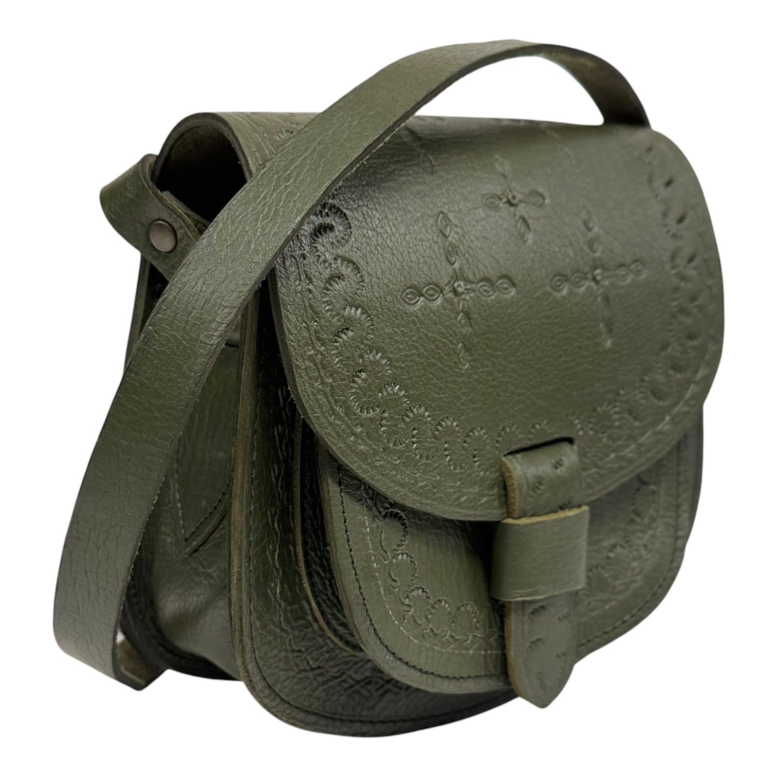 Maya Marteller Leather Saddle Bag