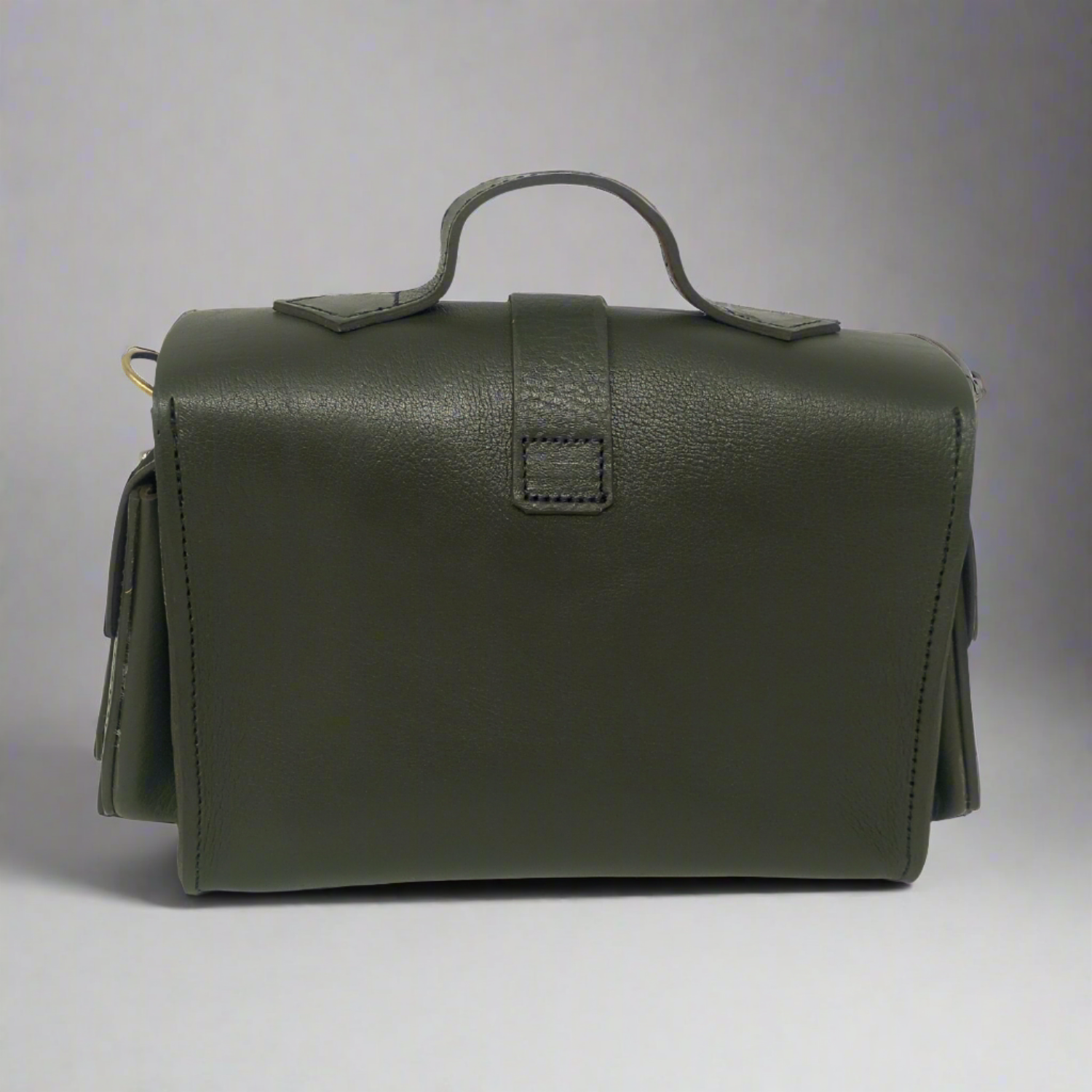 Flora Leather Handbag - Green