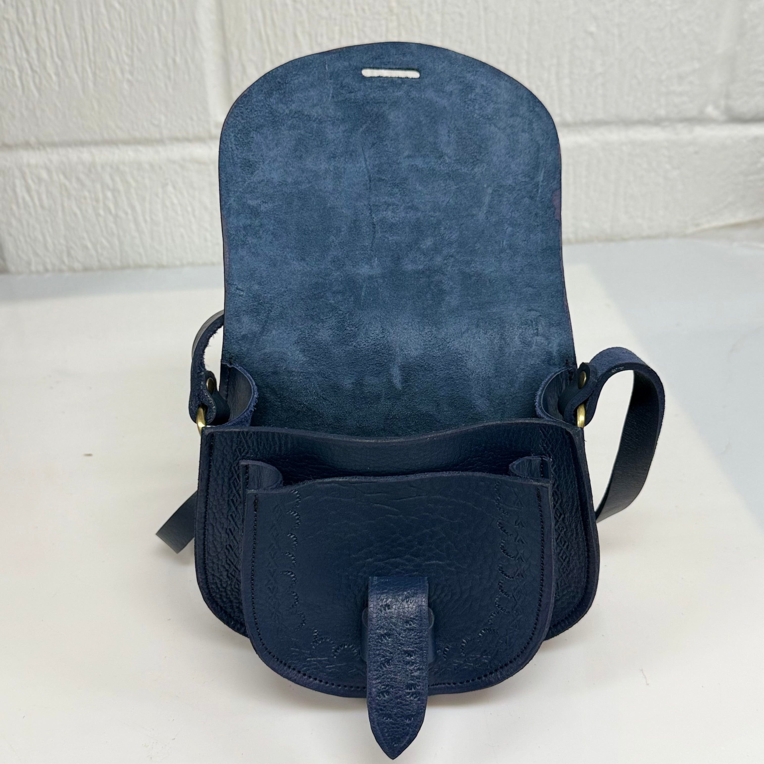 Maya Marteller Leather Saddle Bag