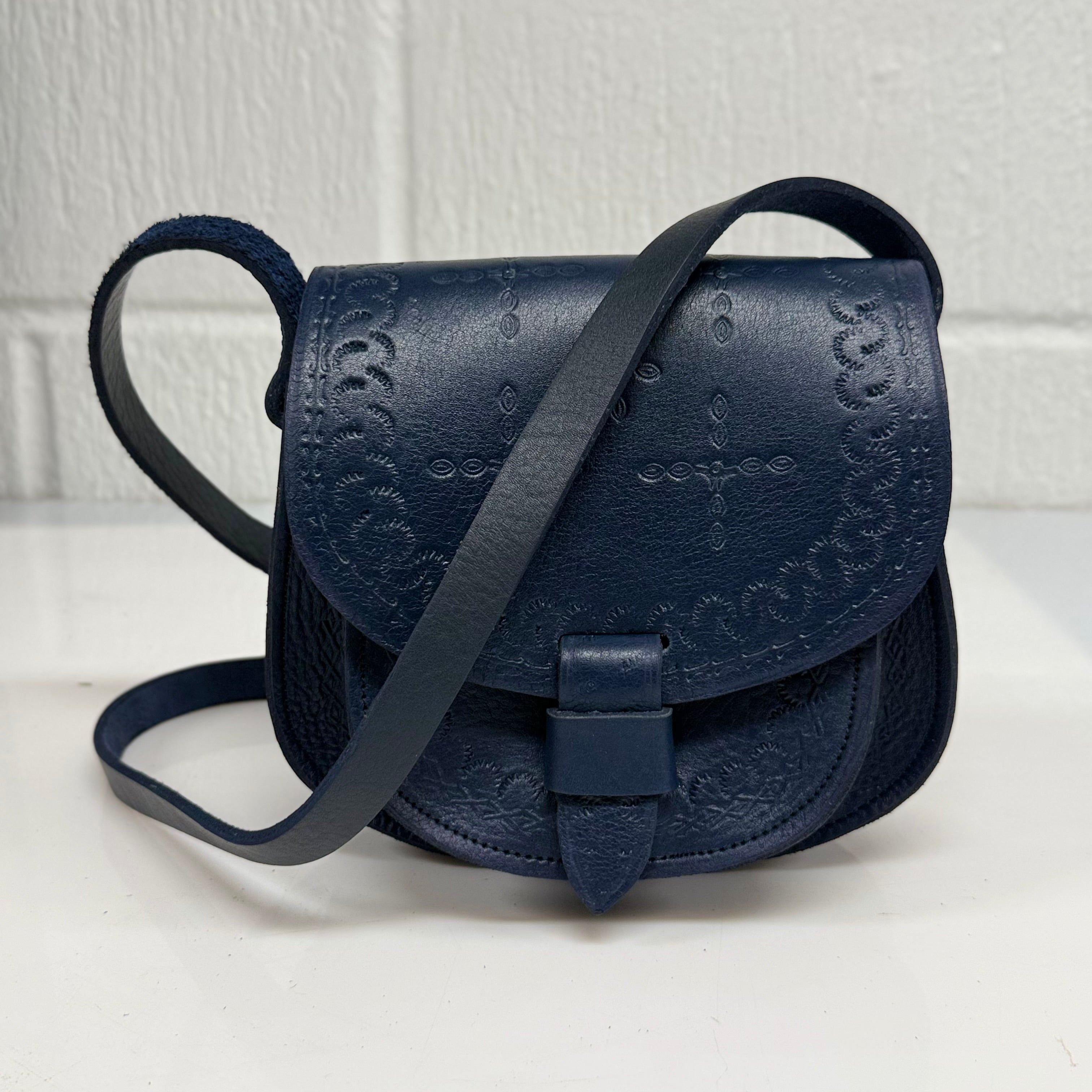 Maya Marteller Leather Saddle Bag