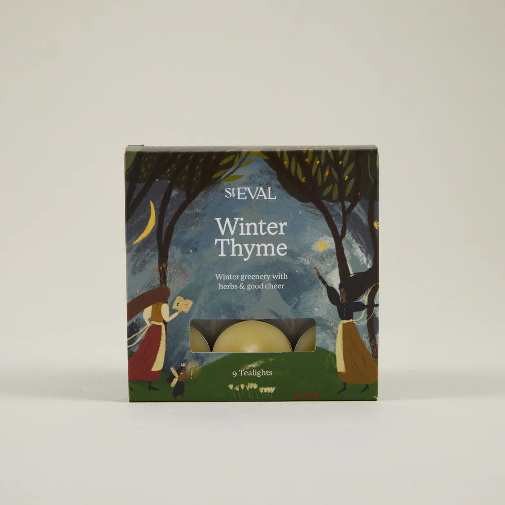 Bougies chauffe-plat de Noël parfumées au thym d’hiver