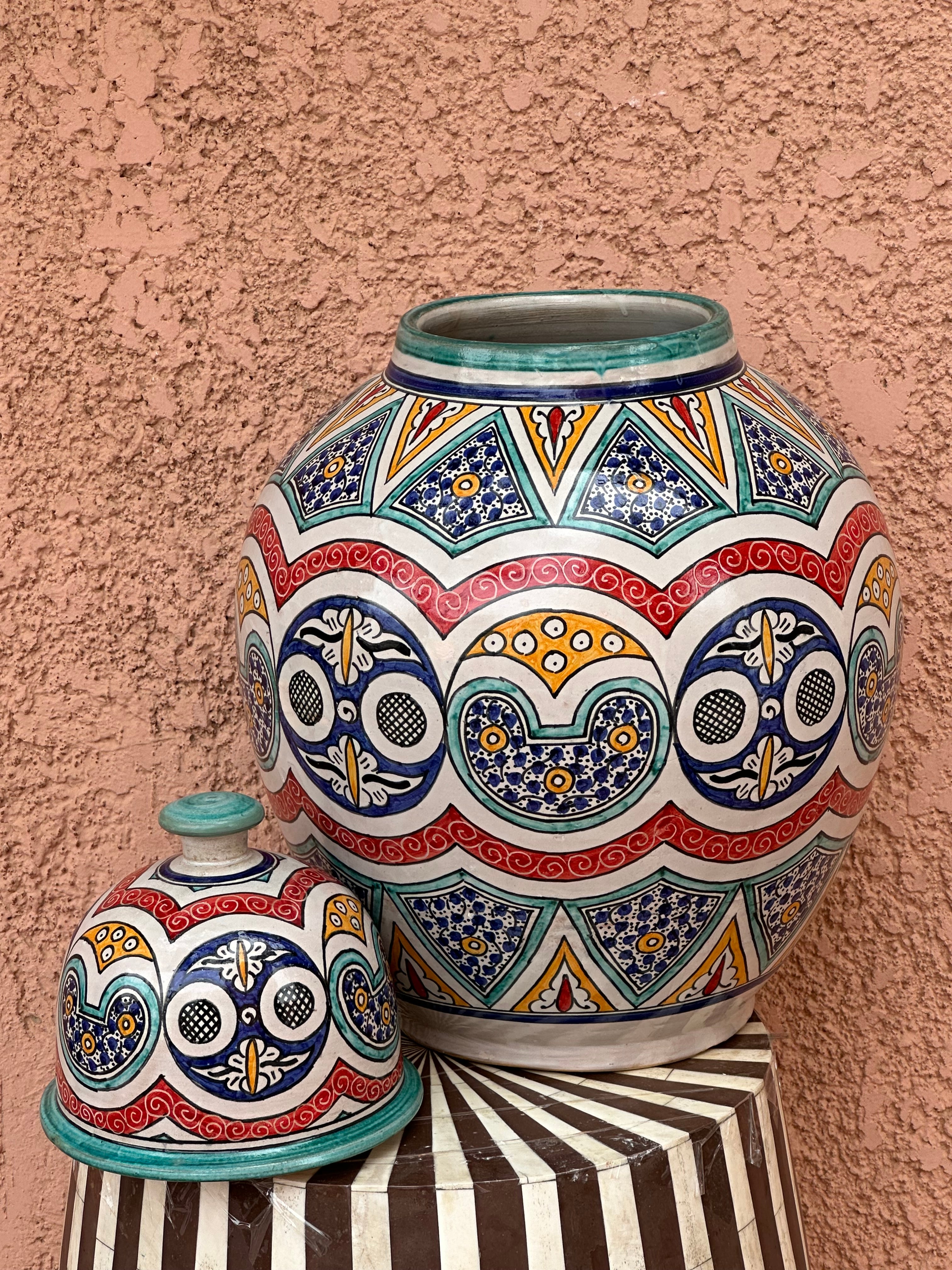 Base kora vase coloured Marrakech