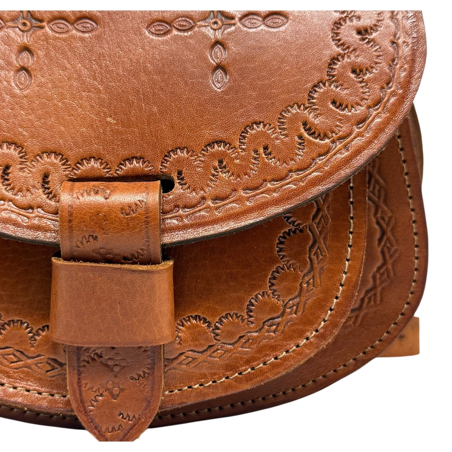 Maya Marteller Leather Saddle Bag