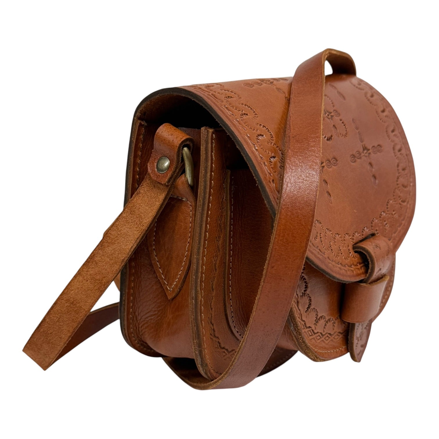 Maya Marteller Leather Saddle Bag