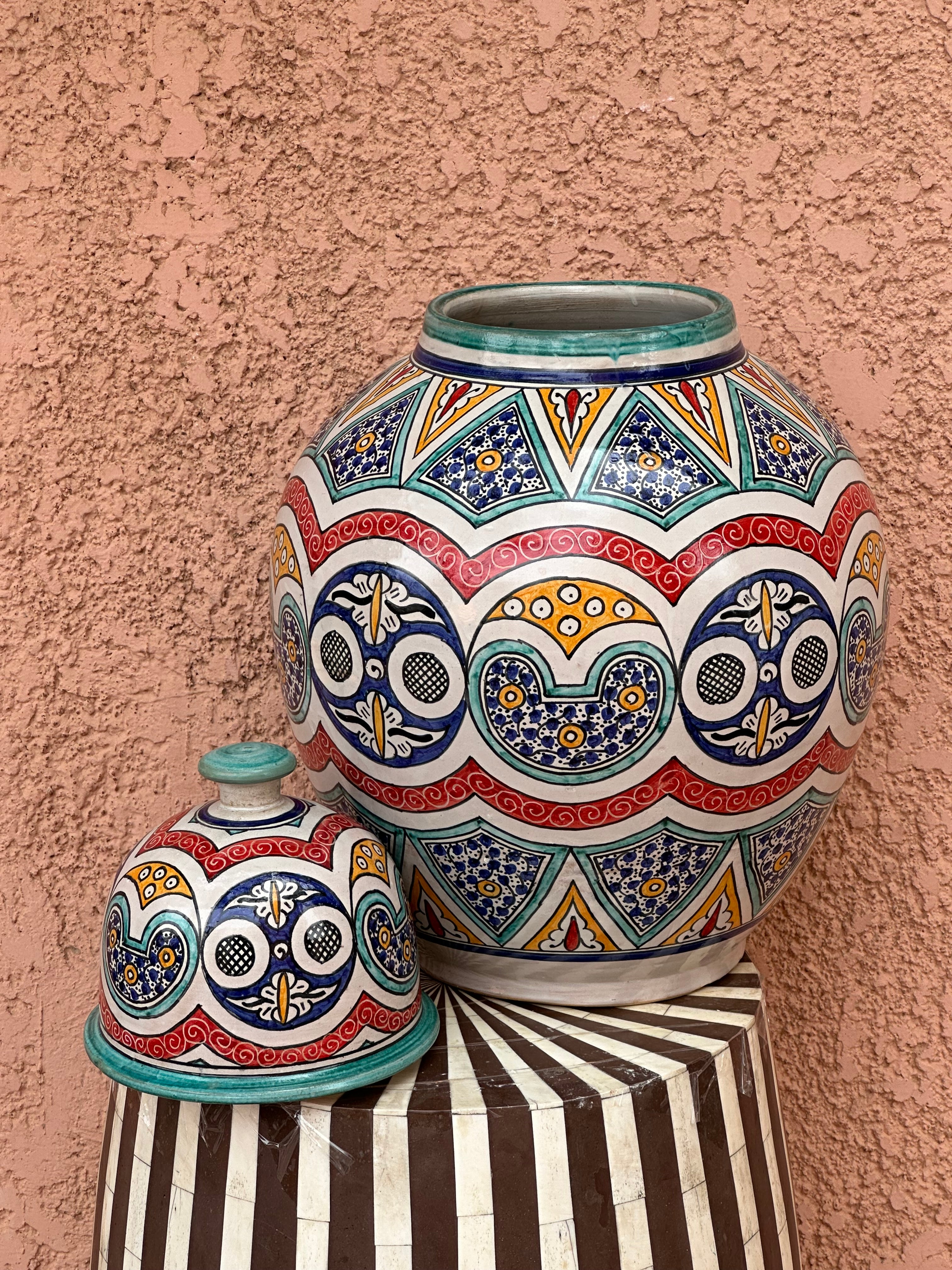 Base kora vase coloured Marrakech