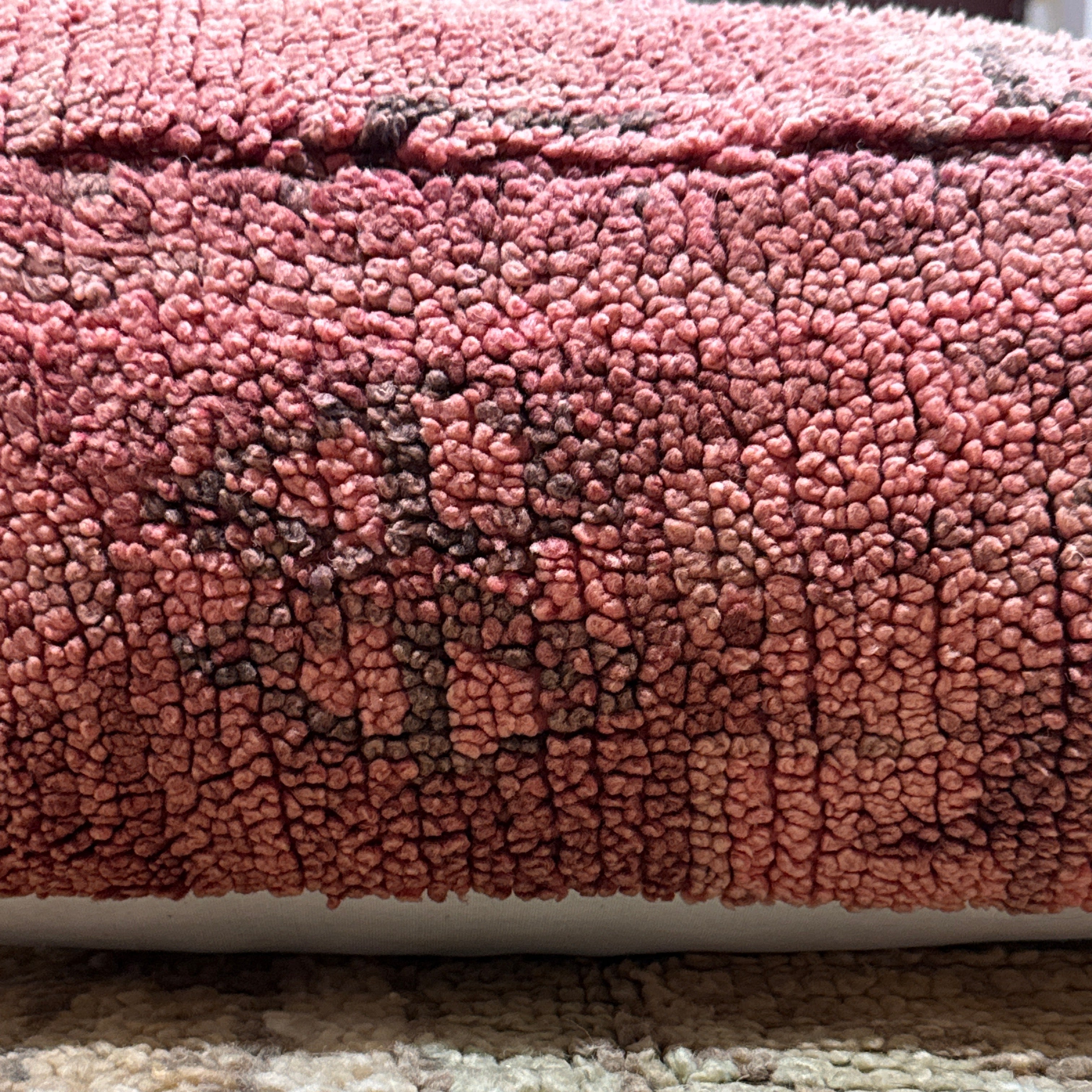 Vintage Boujad Pouffe – Rosewood Maze