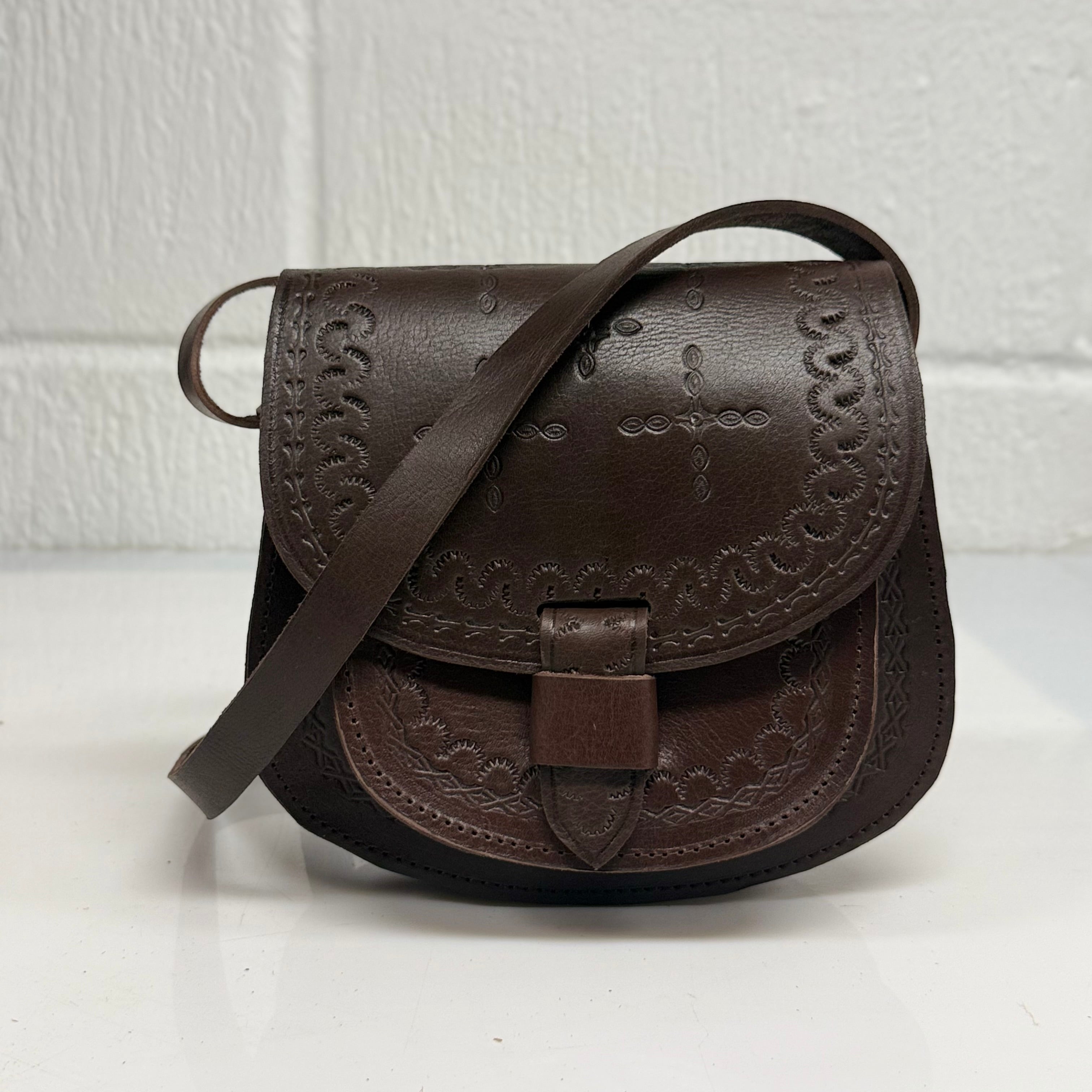 Maya Marteller Leather Saddle Bag