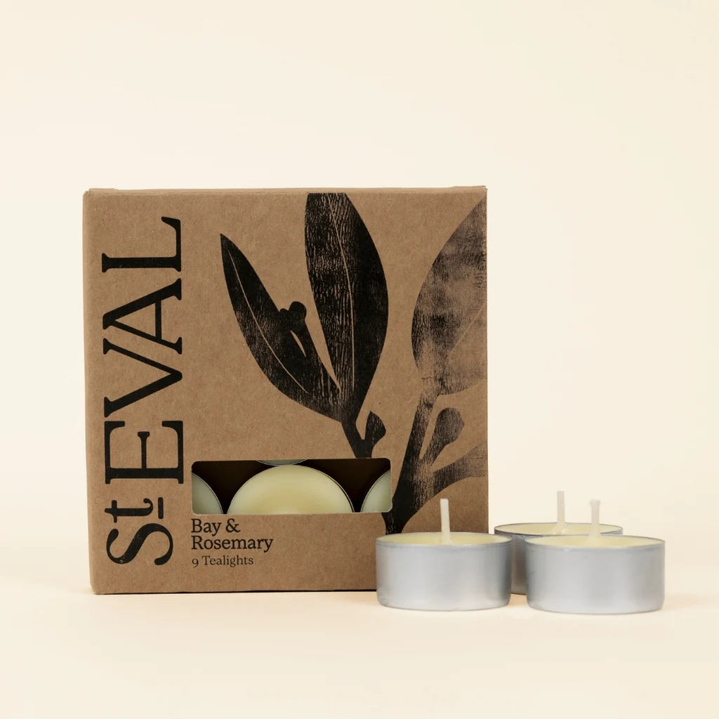 St Eval Bay & Rosemary Scented Tealights