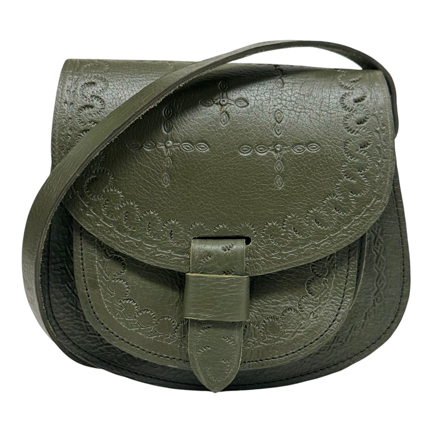 Maya Marteller Leather Saddle Bag