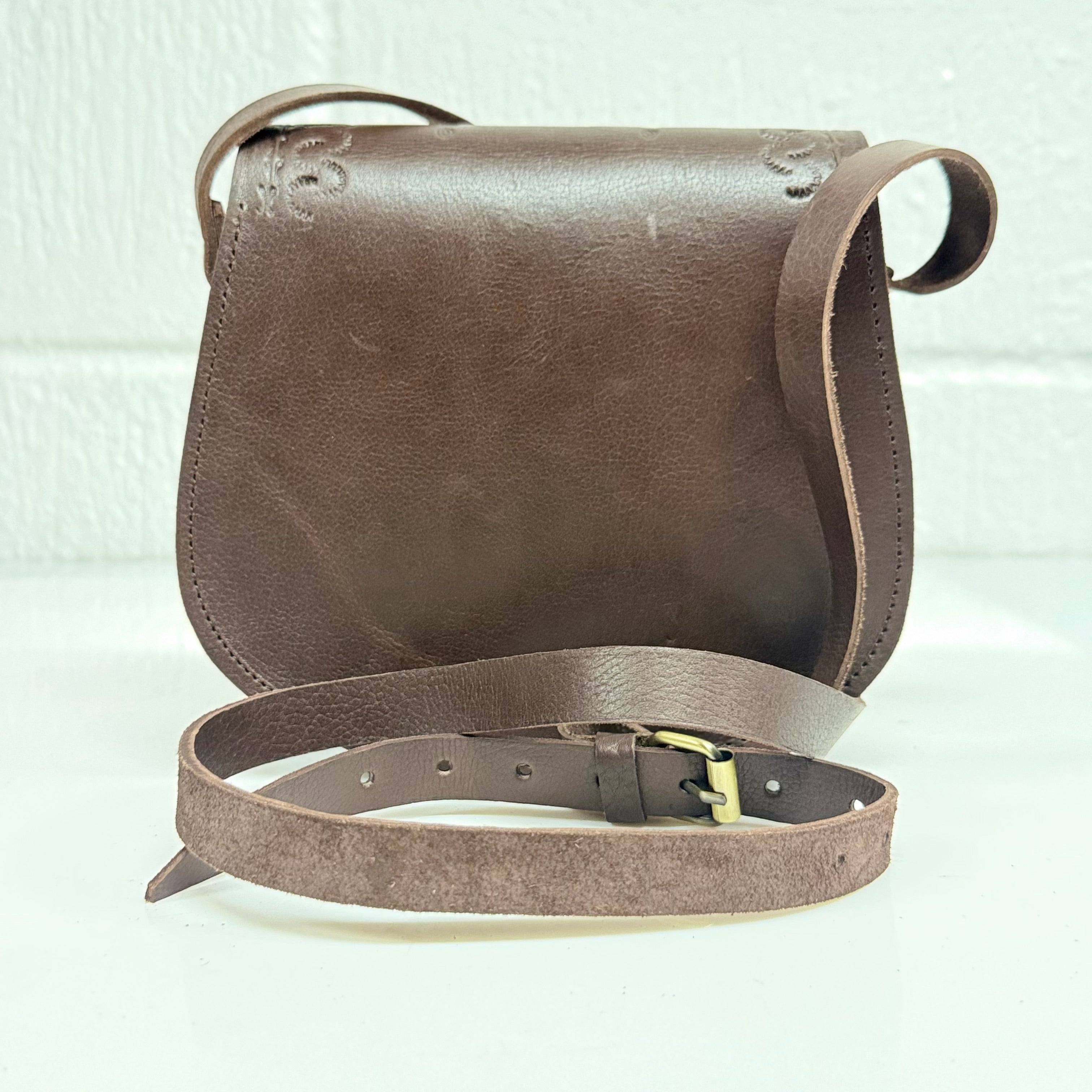 Maya Marteller Leather Saddle Bag