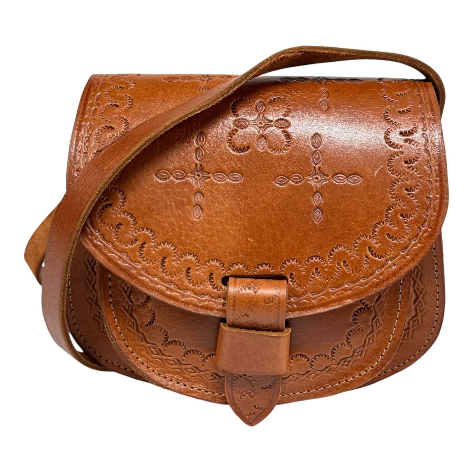 Maya Marteller Leather Saddle Bag