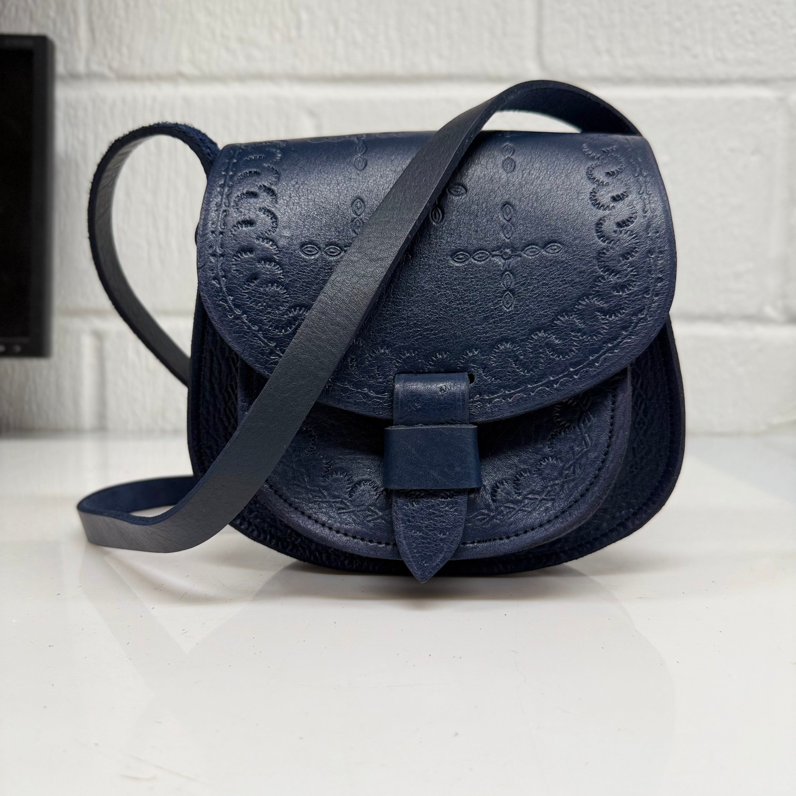 Maya Marteller Leather Saddle Bag
