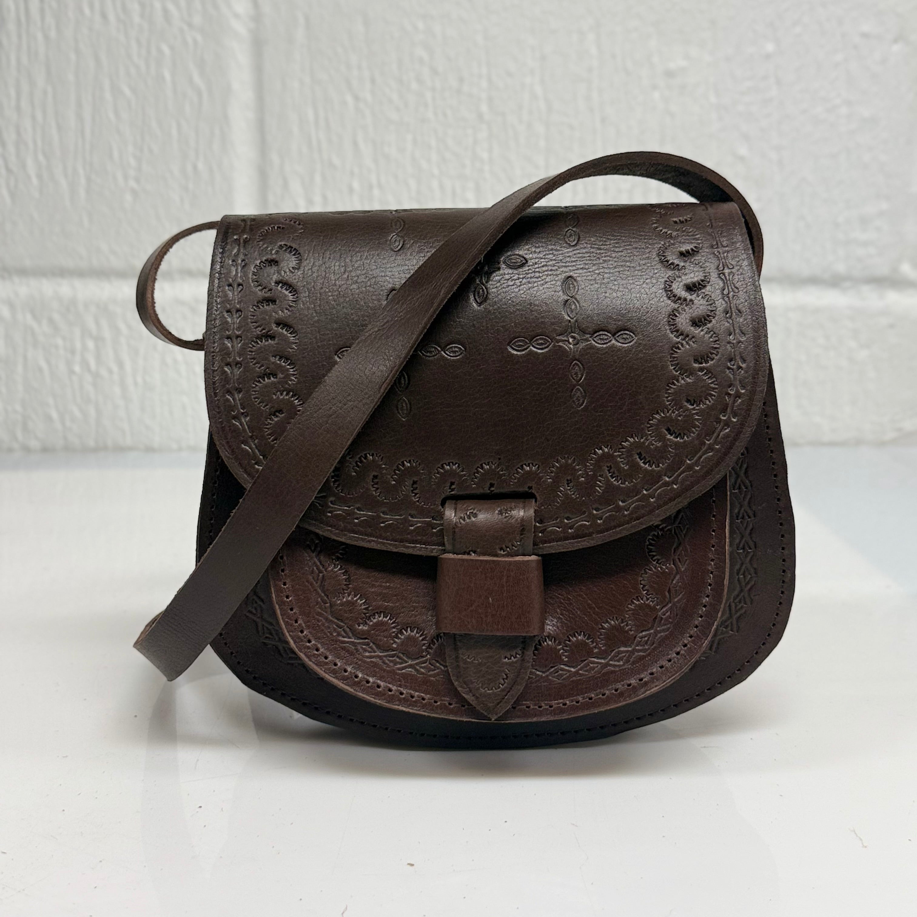 Maya Marteller Leather Saddle Bag