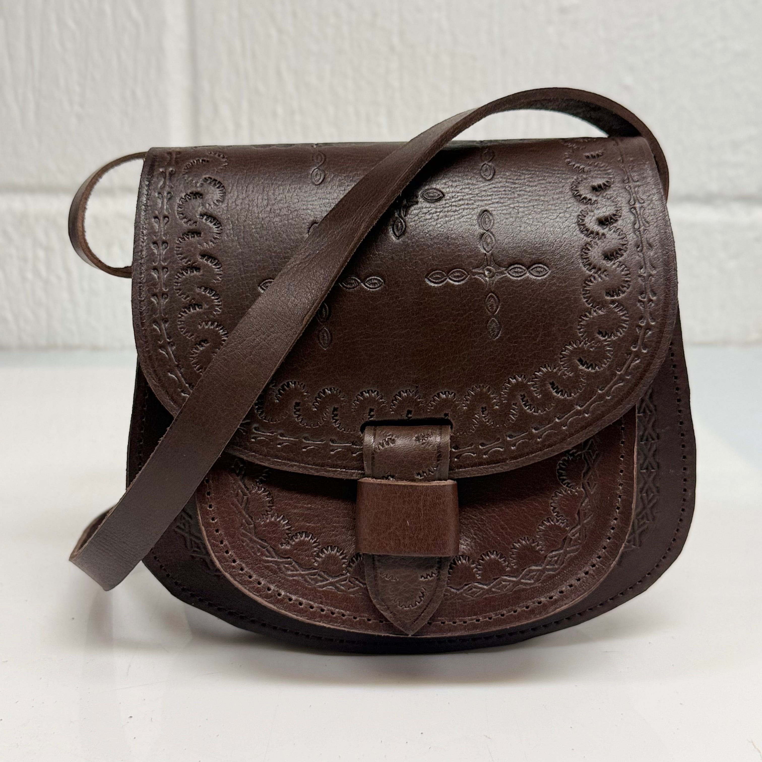 Maya Marteller Leather Saddle Bag