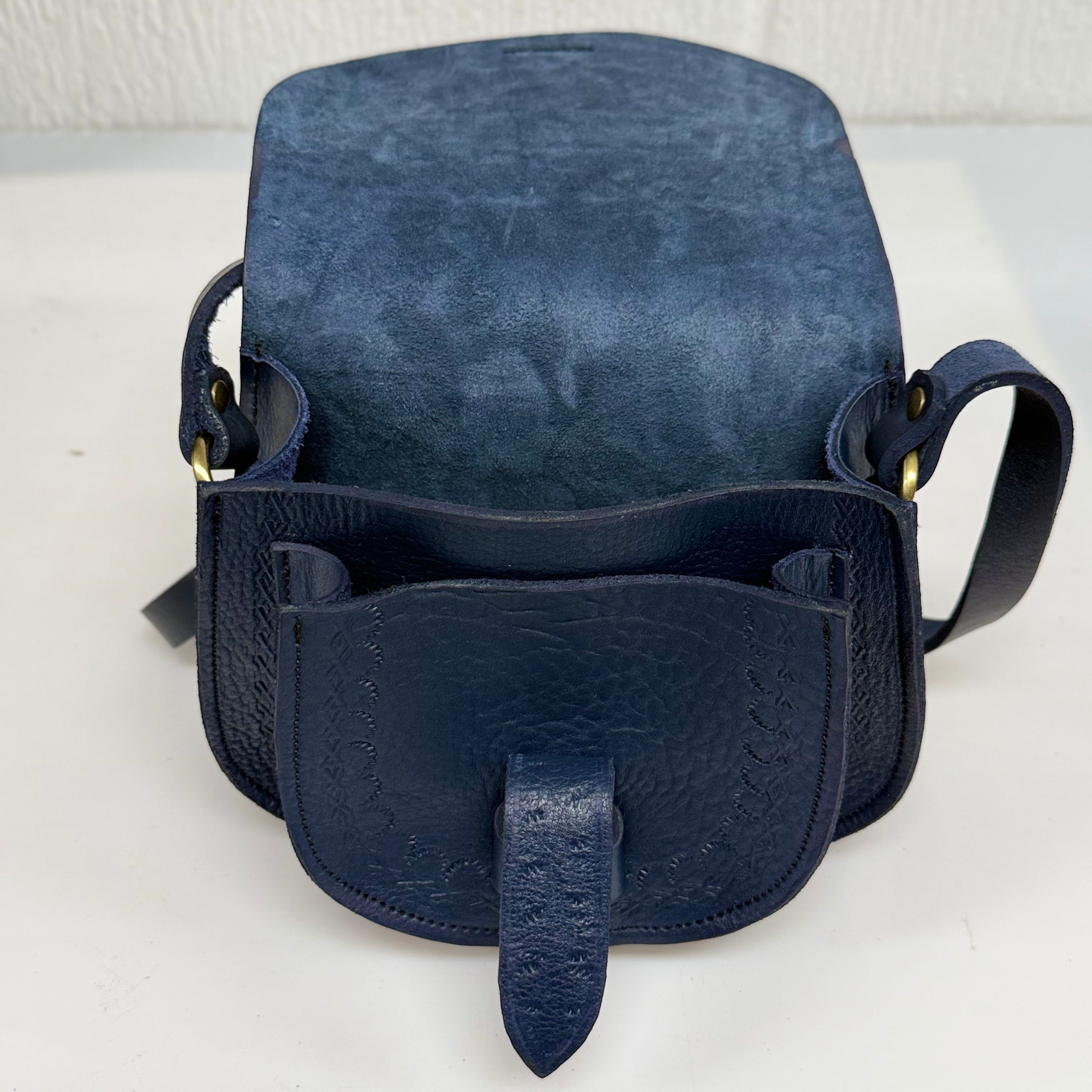 Maya Marteller Leather Saddle Bag