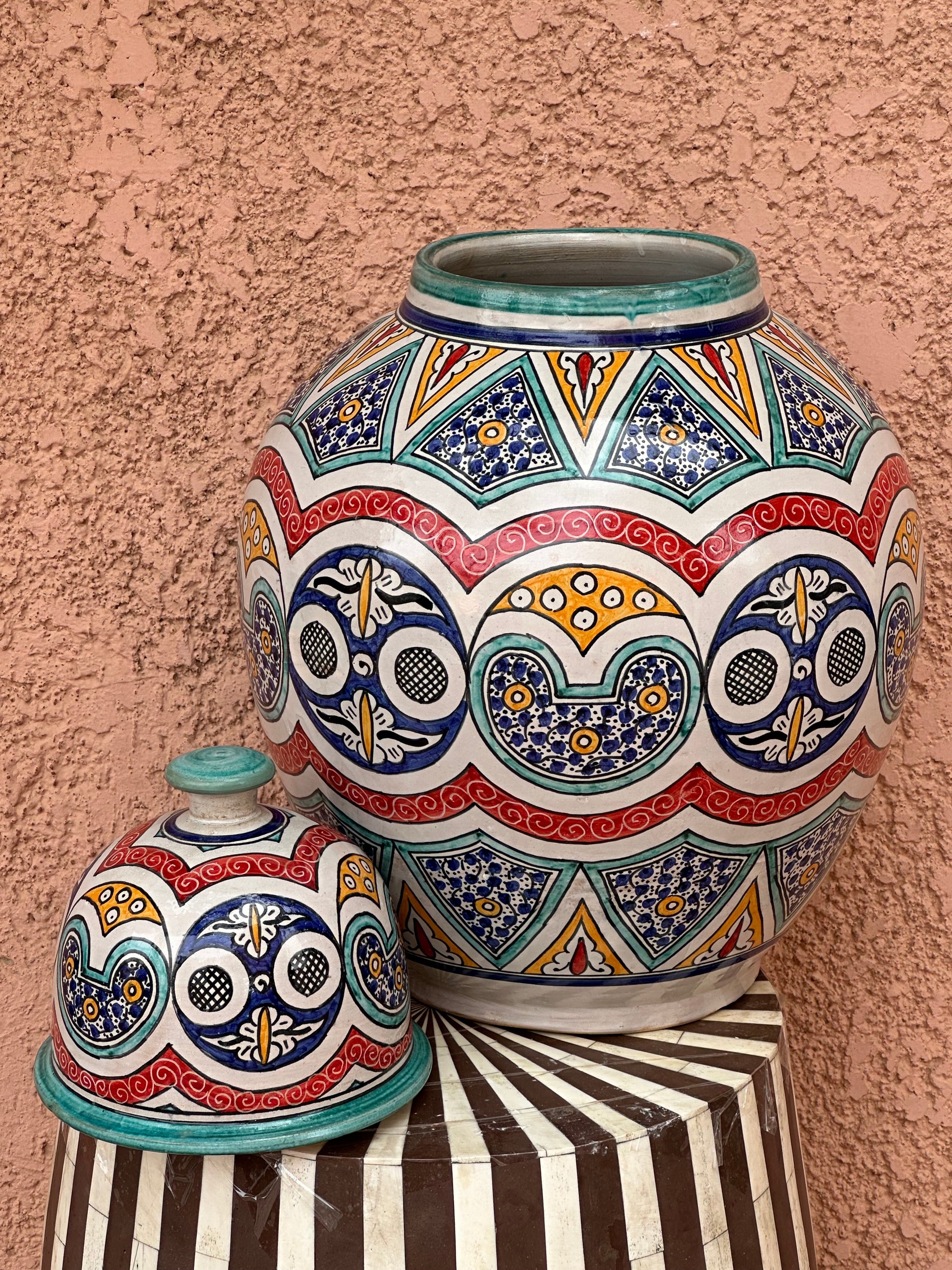 Base kora vase coloured Marrakech