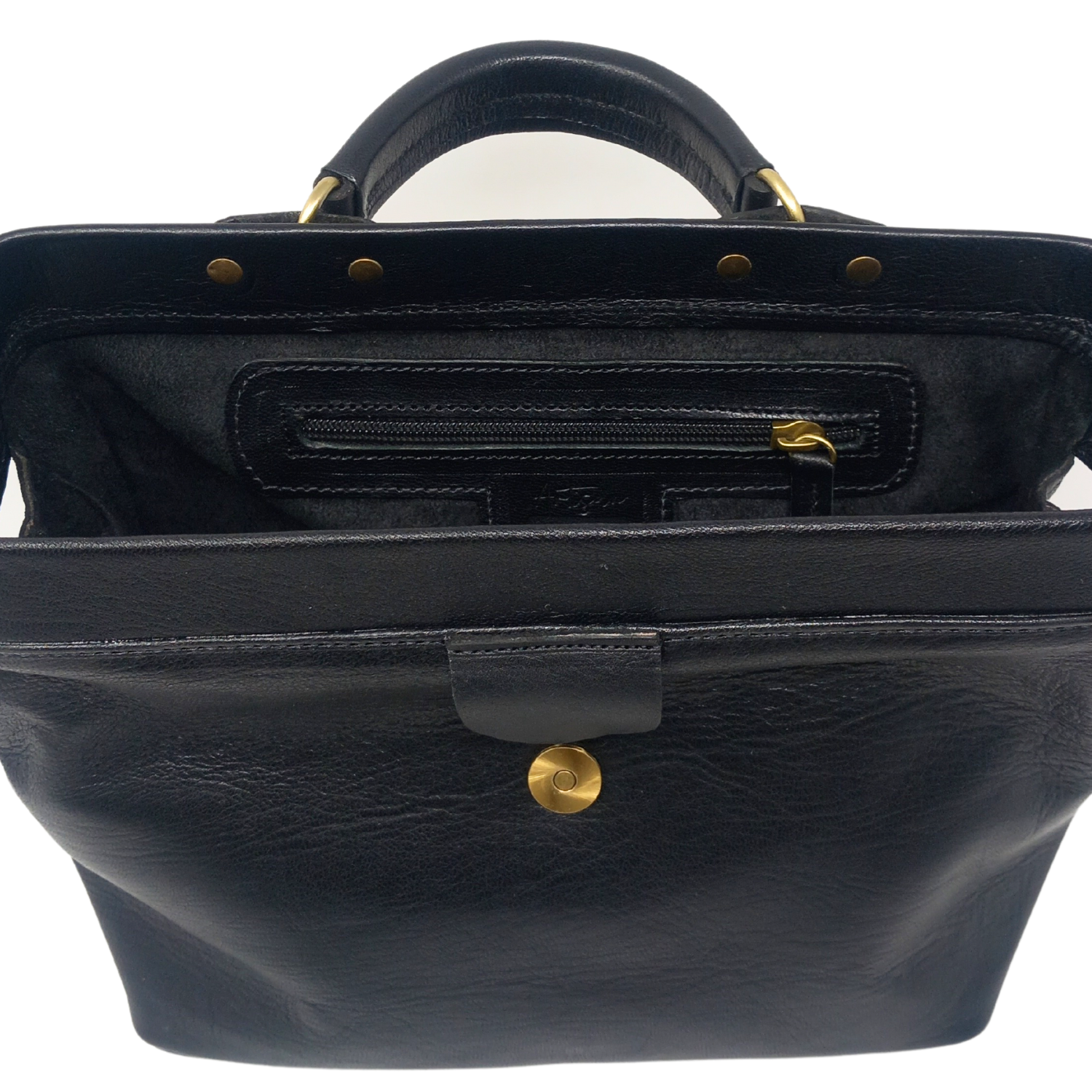 Black small leather Doctors Bag