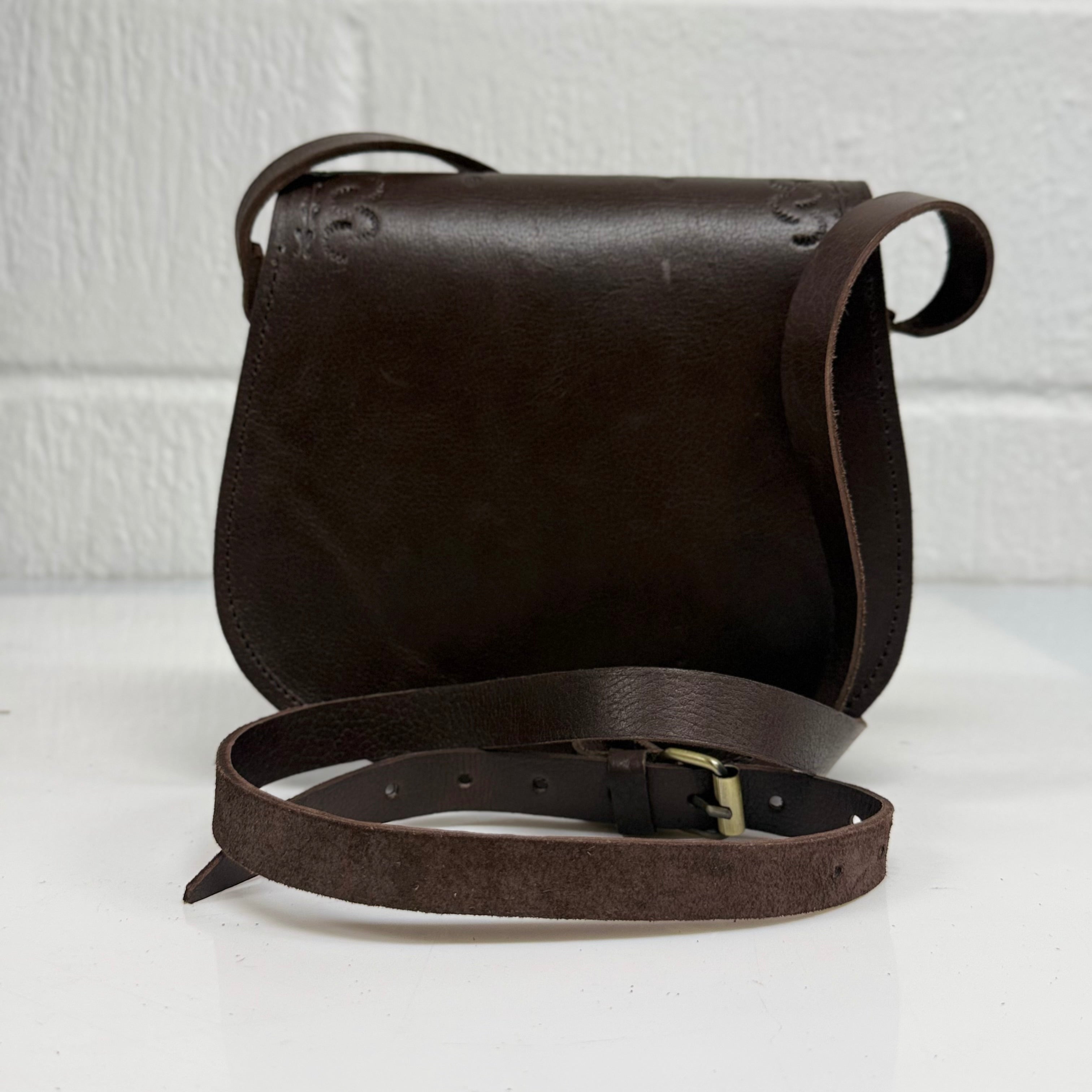 Maya Marteller Leather Saddle Bag