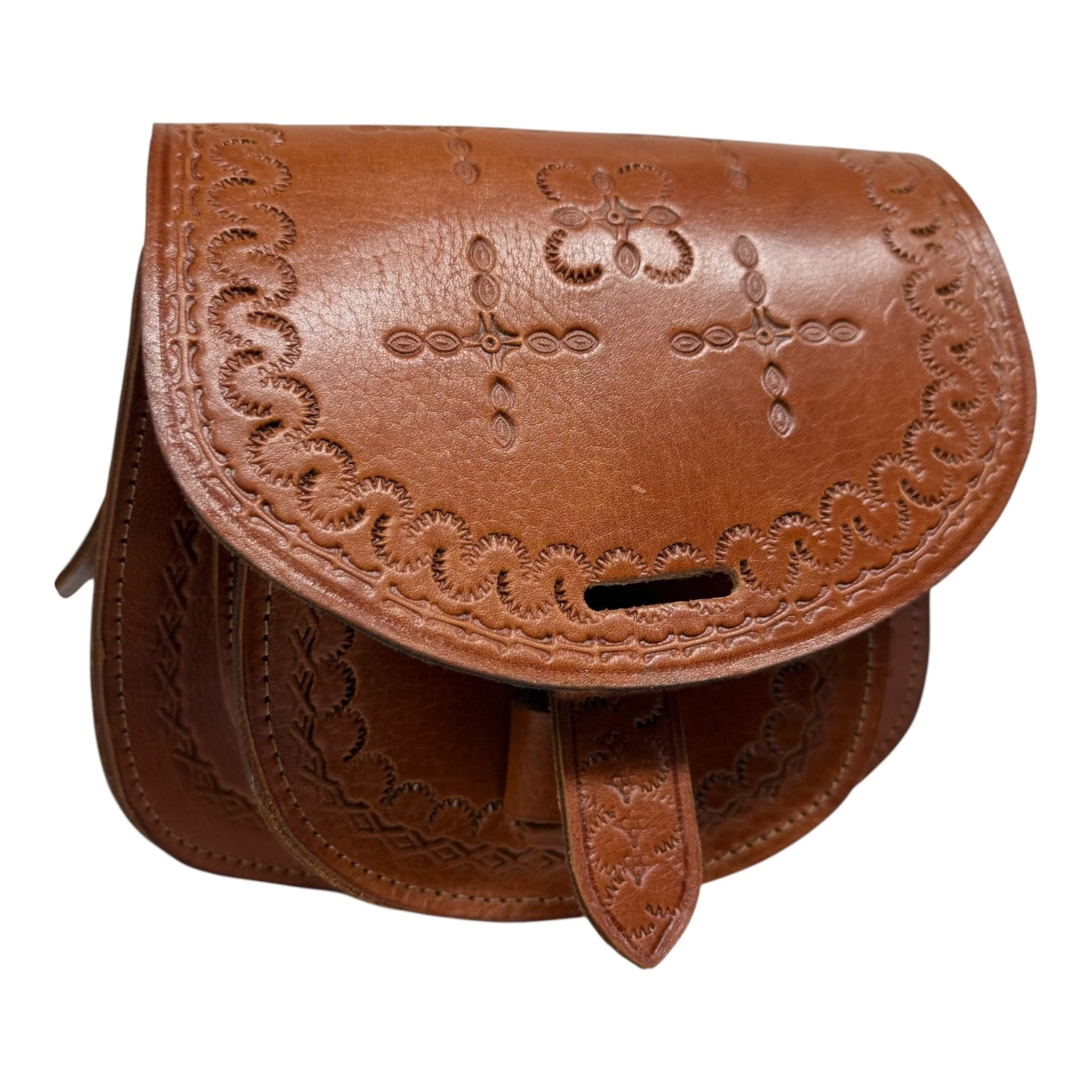 Maya Marteller Leather Saddle Bag