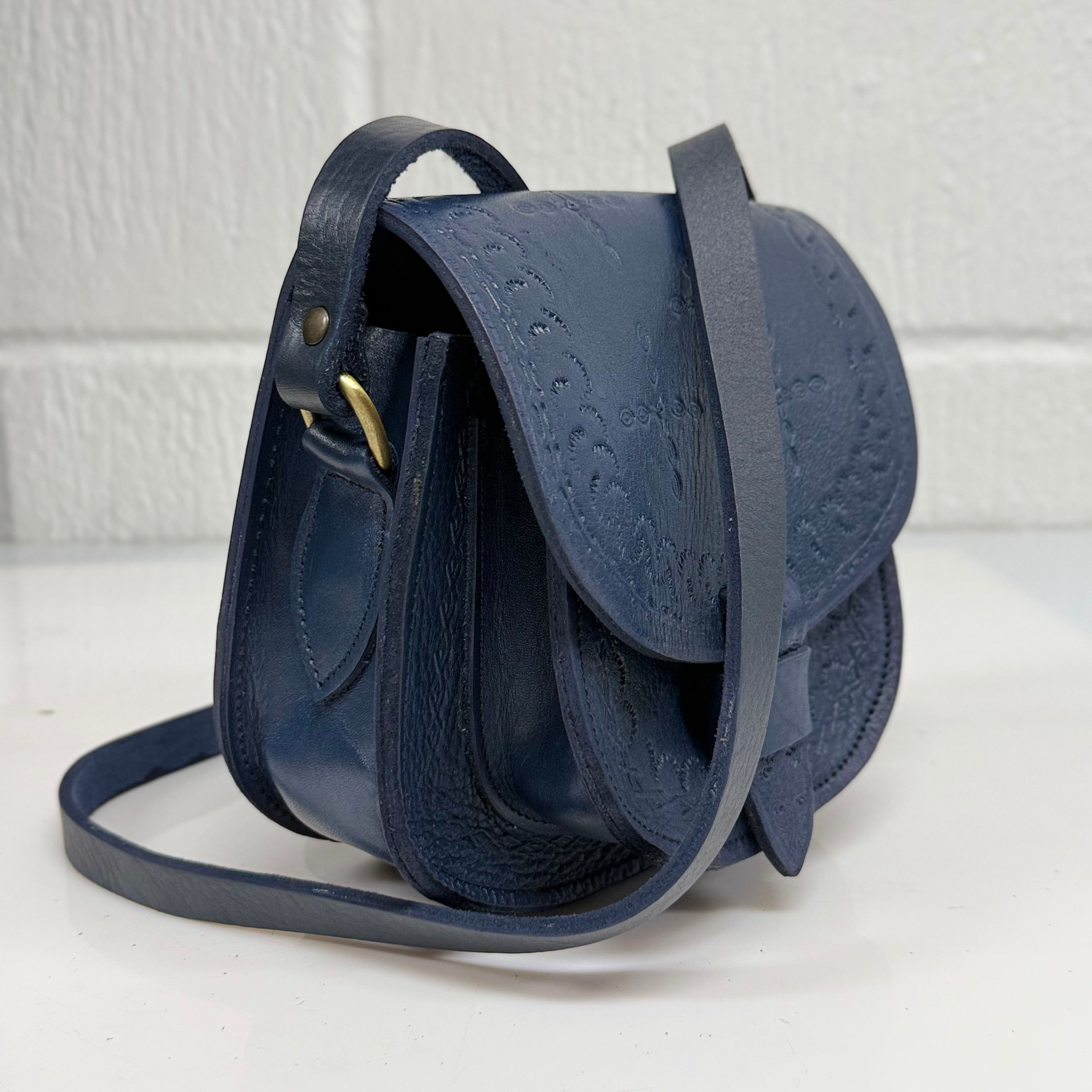 Maya Marteller Leather Saddle Bag