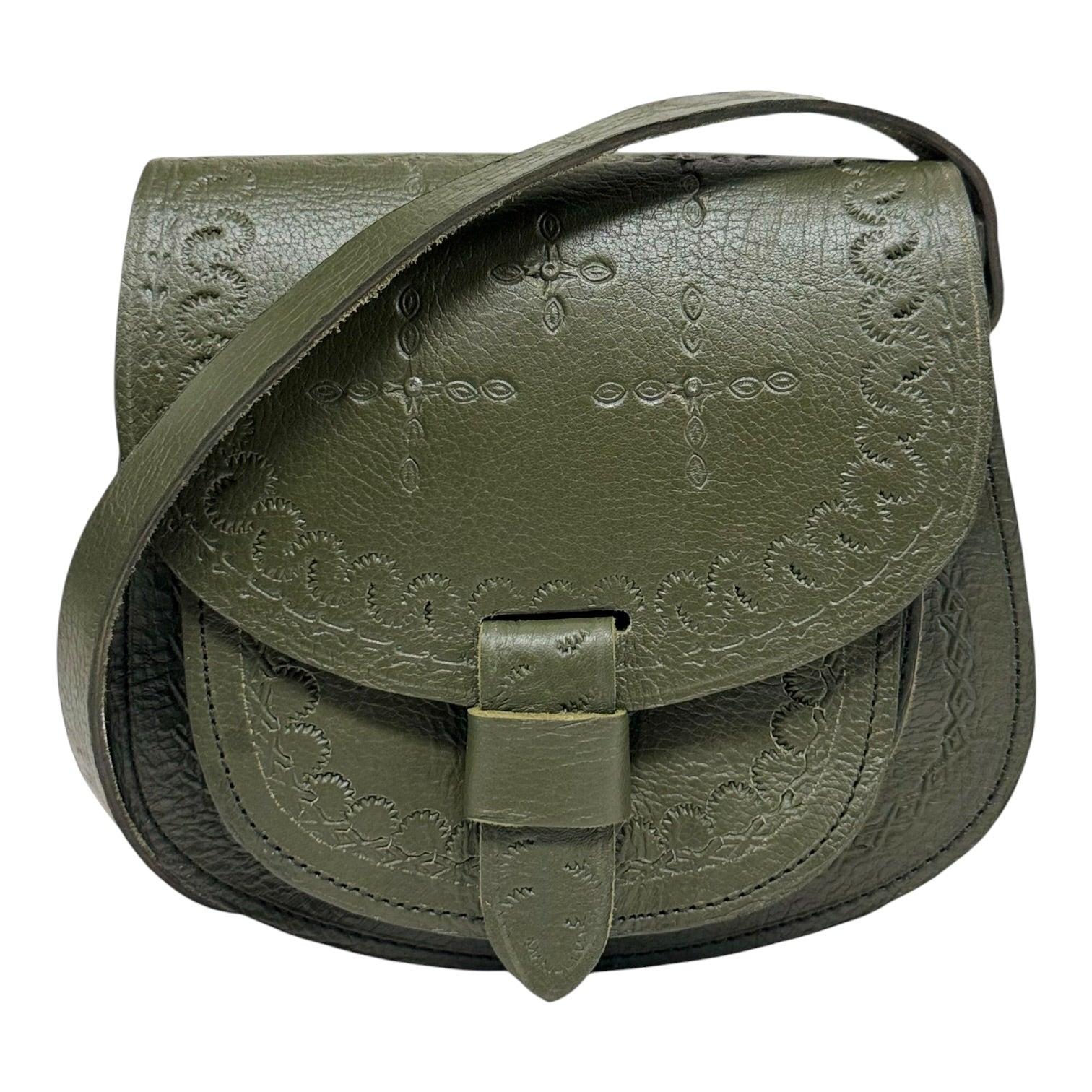 Maya Marteller Leather Saddle Bag