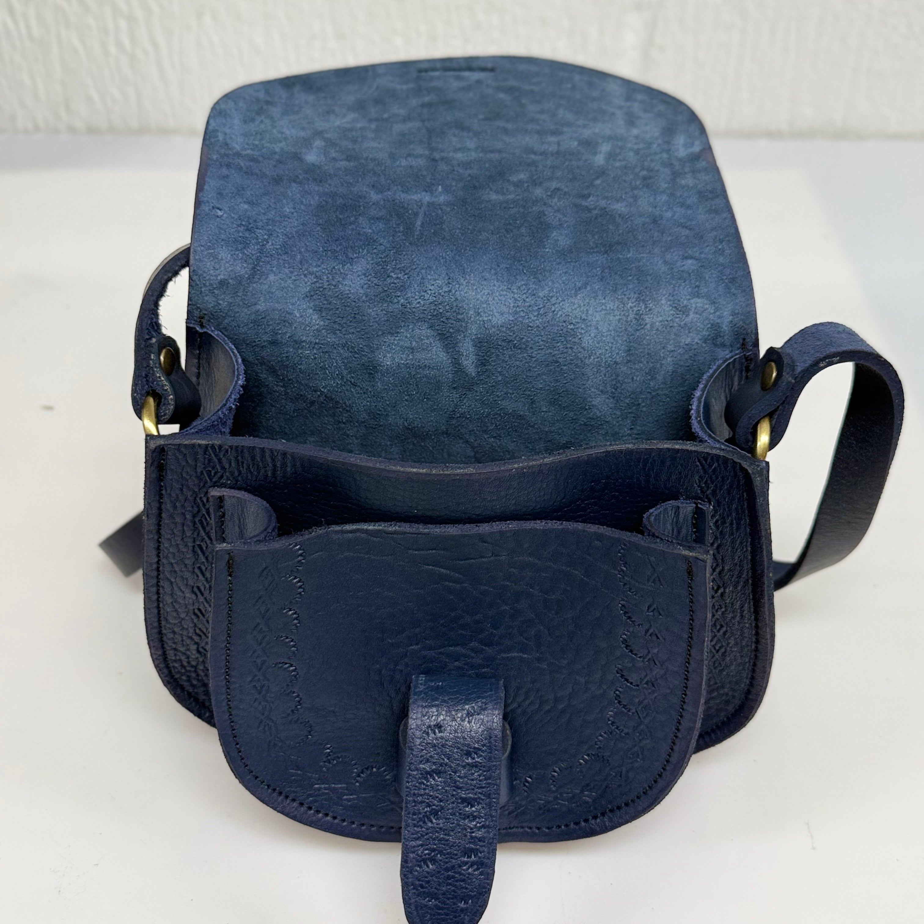 Maya Marteller Leather Saddle Bag