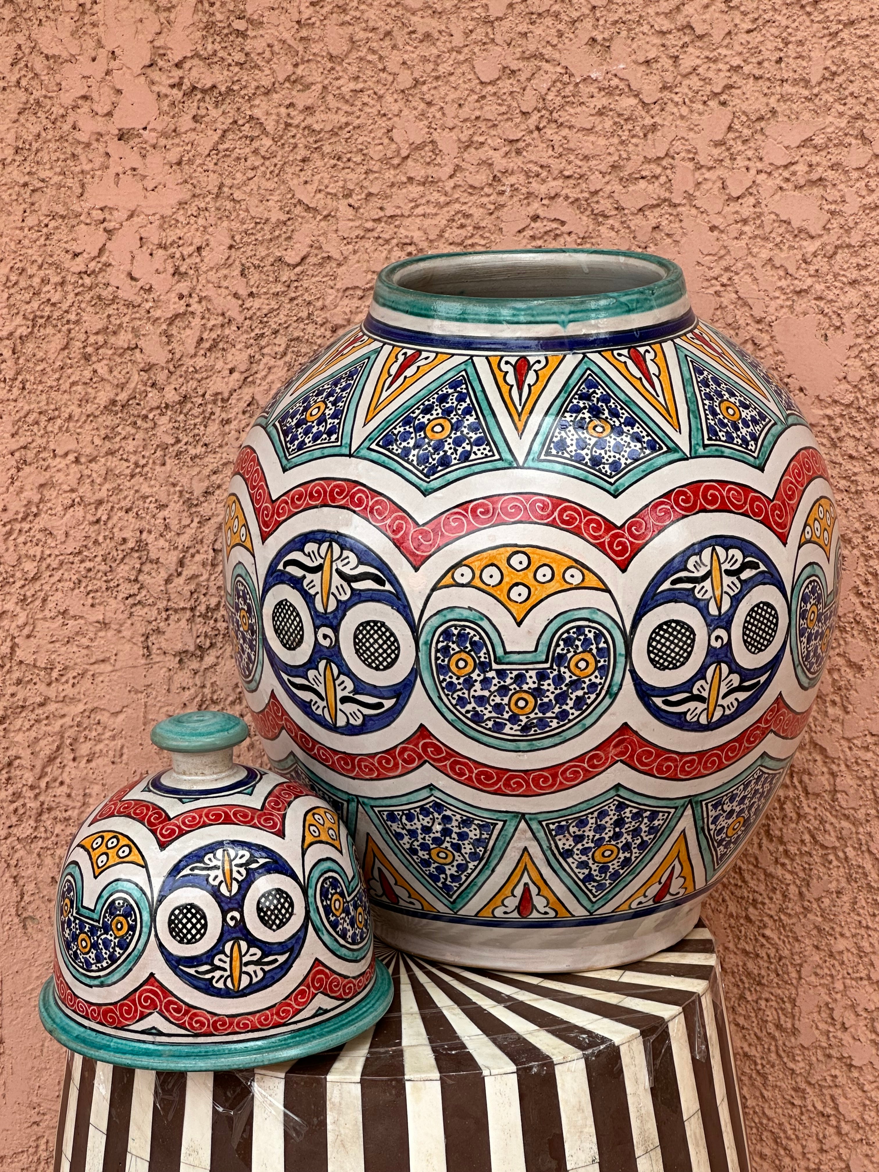 Base kora vase coloured Marrakech