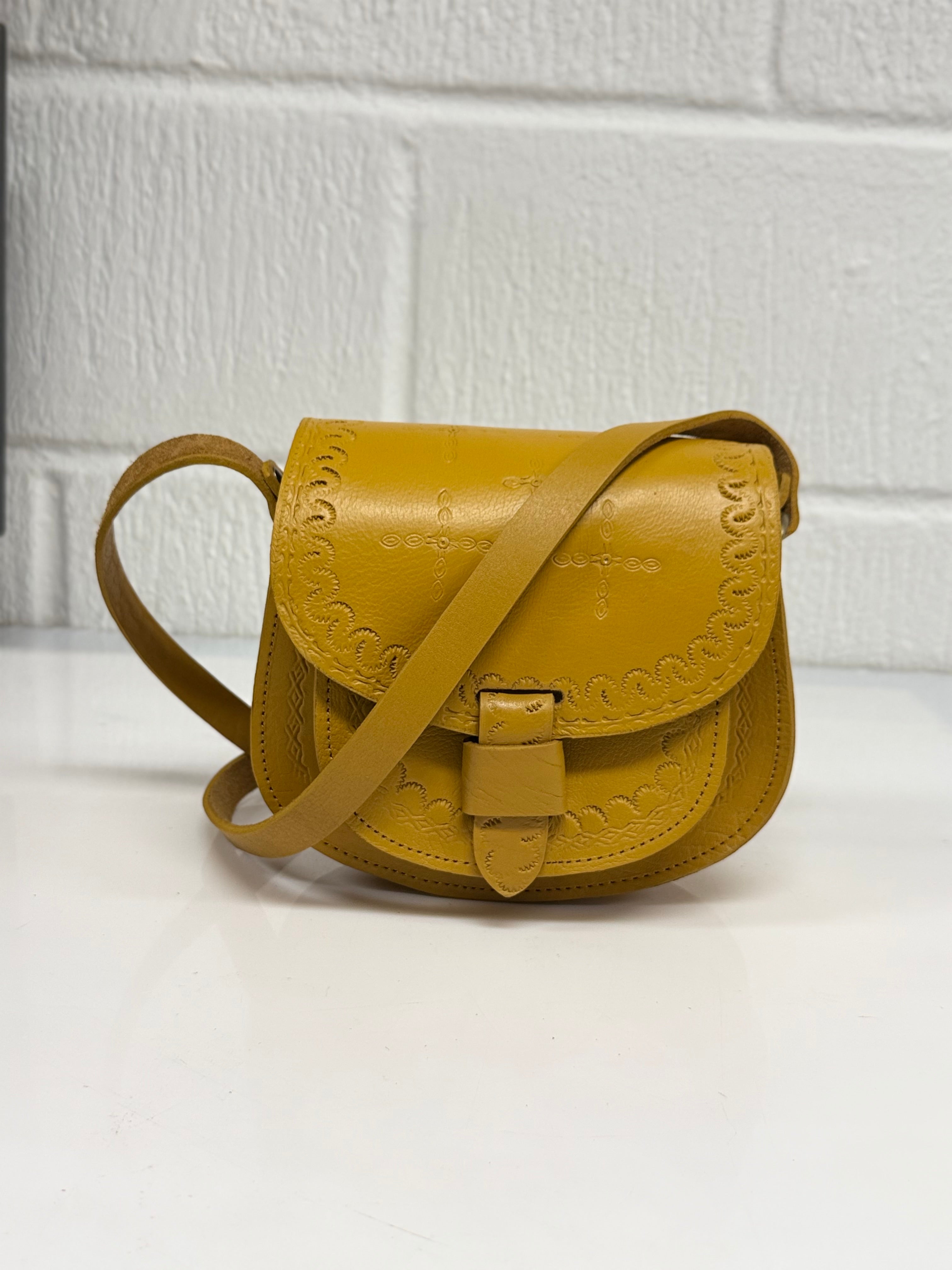 Maya Marteller Leather Saddle Bag