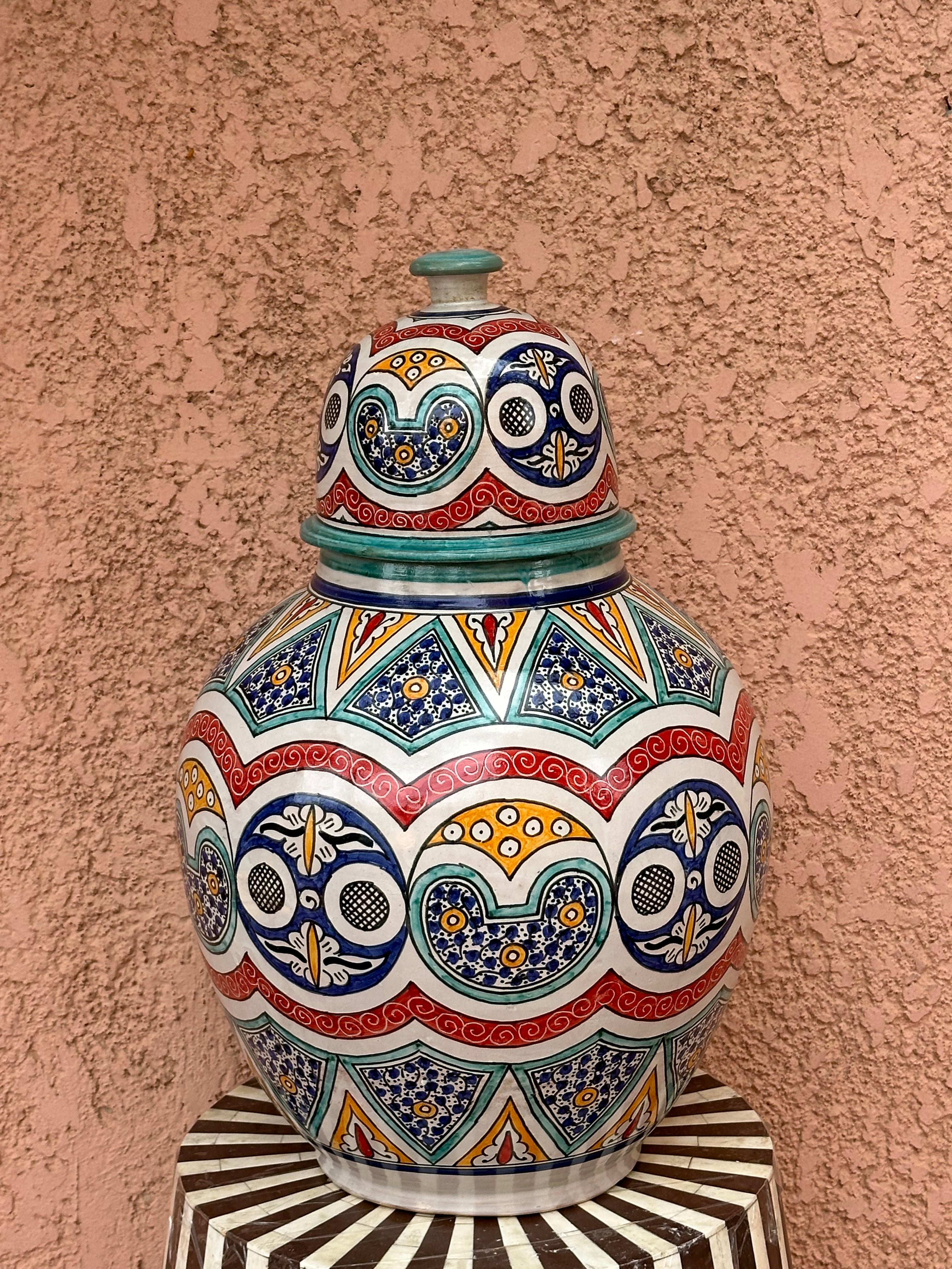 Base kora vase coloured Marrakech