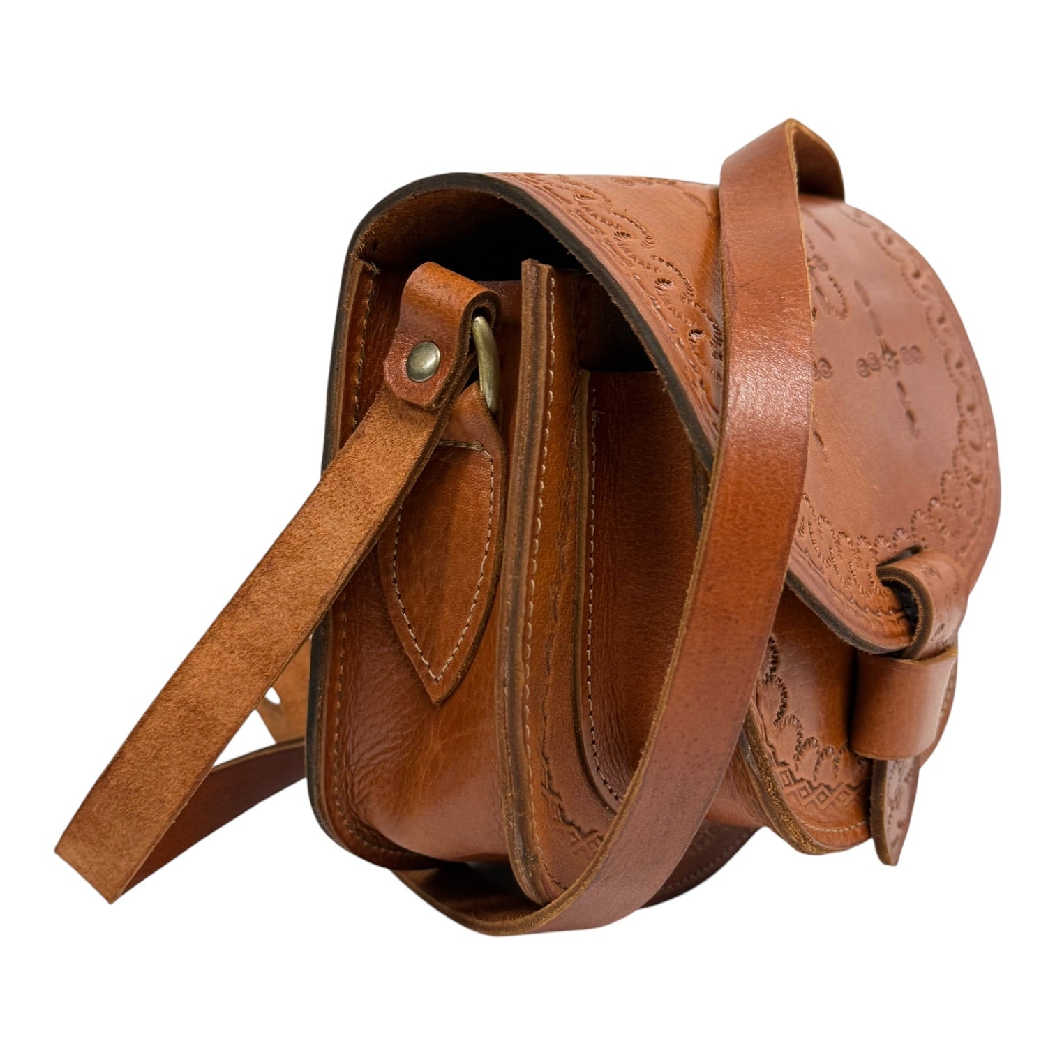 Maya Marteller Leather Saddle Bag