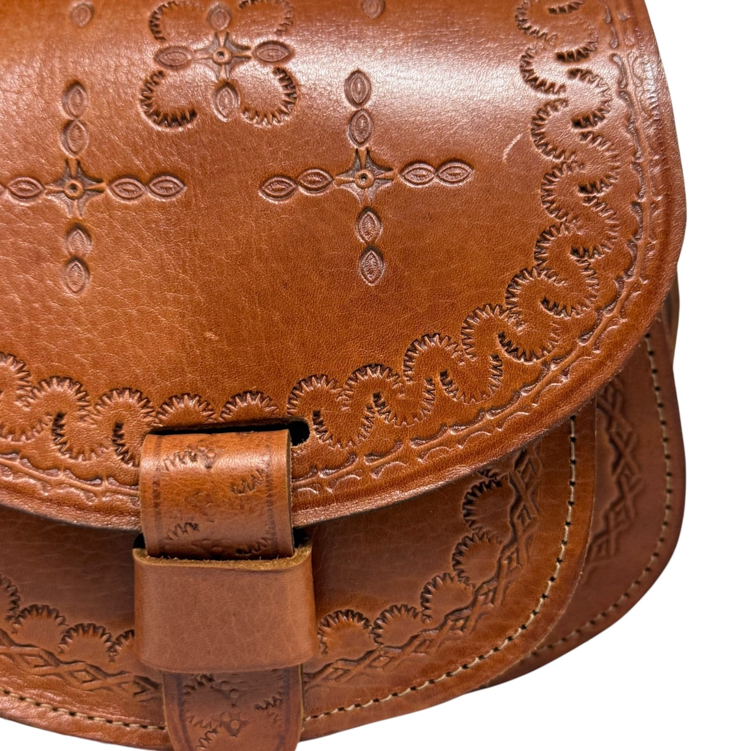 Maya Marteller Leather Saddle Bag
