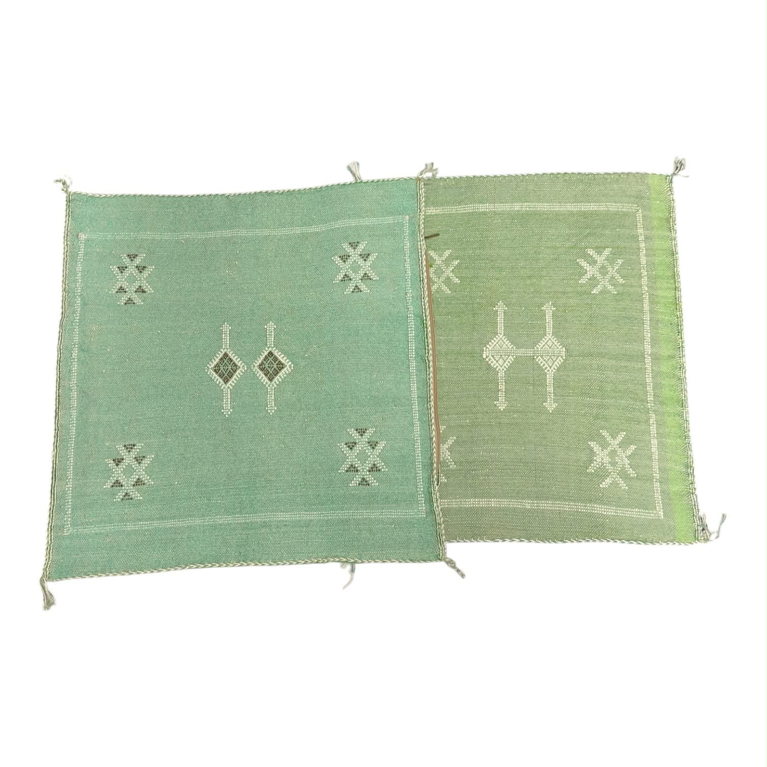 Handmade Moroccan Cactus Silk Cushion – 50x50cm