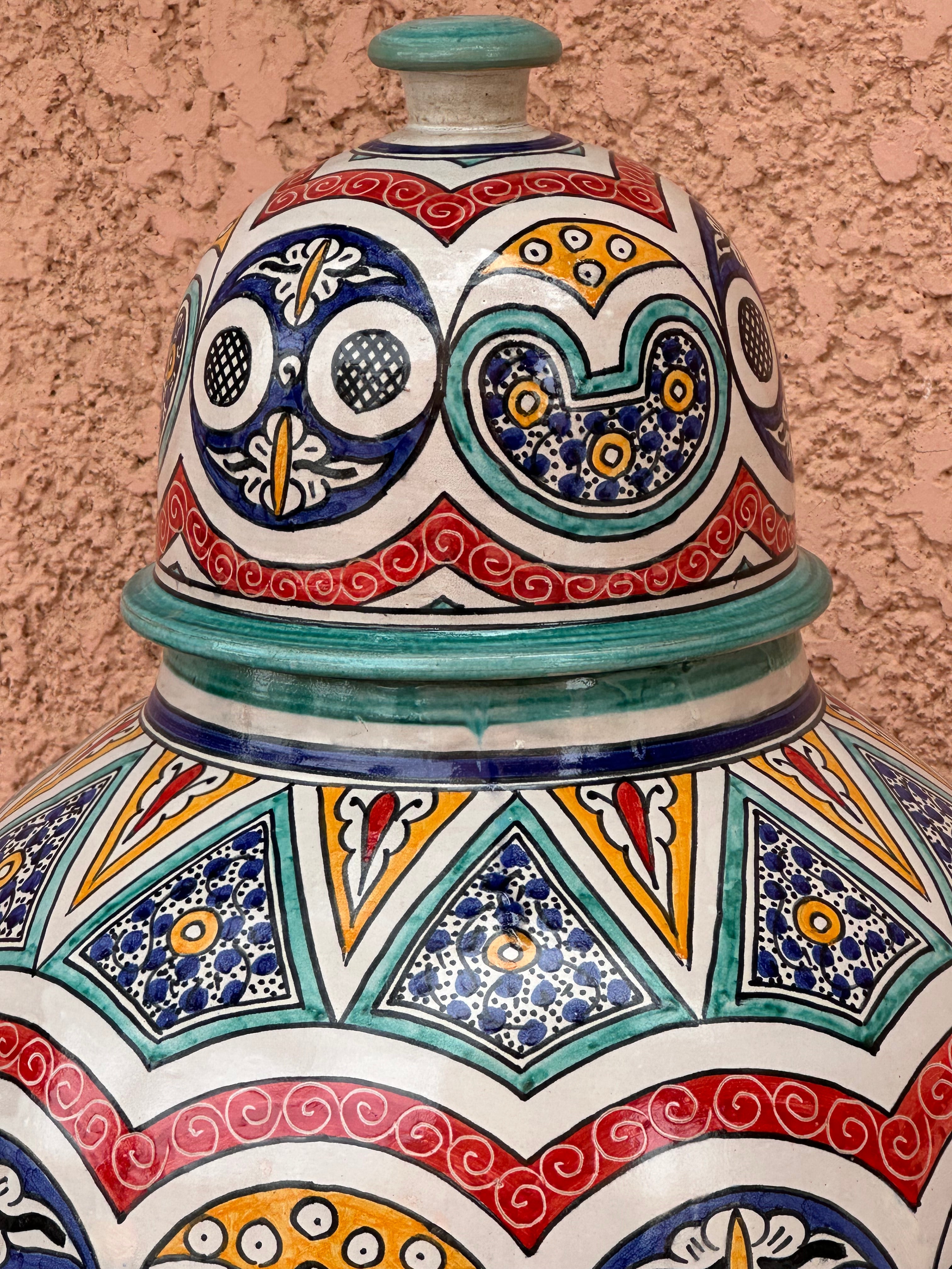 Base kora vase coloured Marrakech